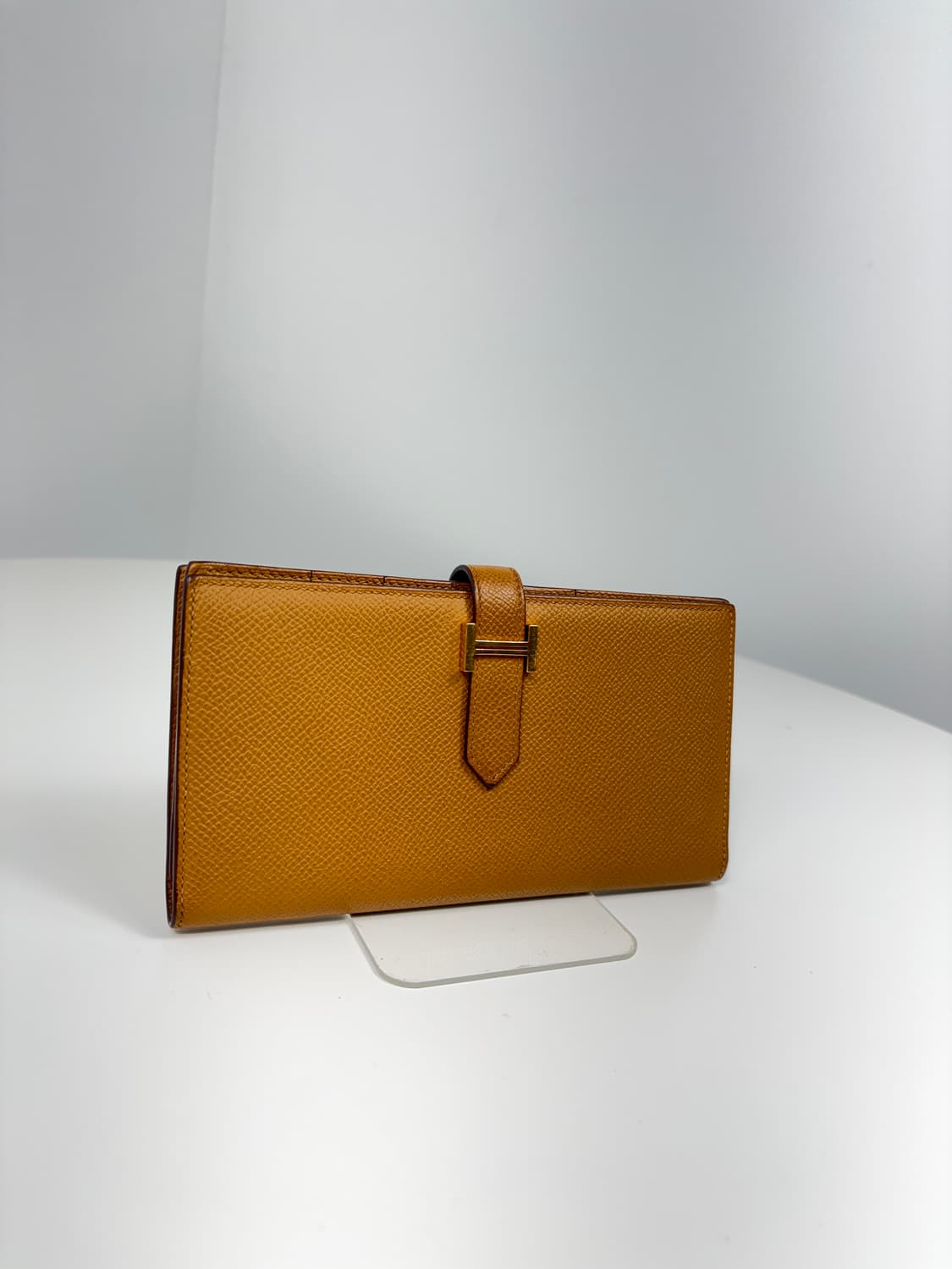 에르메스 베안 장지갑 비스킷 금장 Y각인 상품이미지2