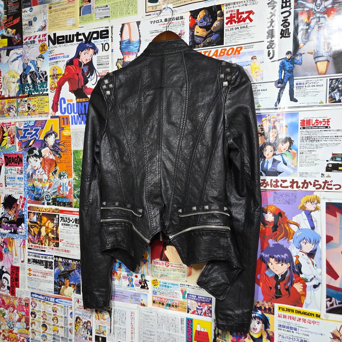 빈티지 리얼레더 헤체주의 펑크 라이더 자켓 상품이미지6