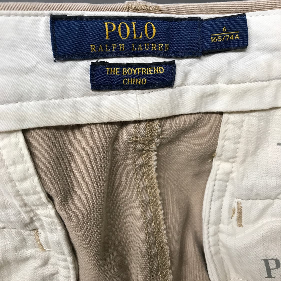 폴로 랄프로렌 베이지 치노 팬츠 6(W) 상품이미지5