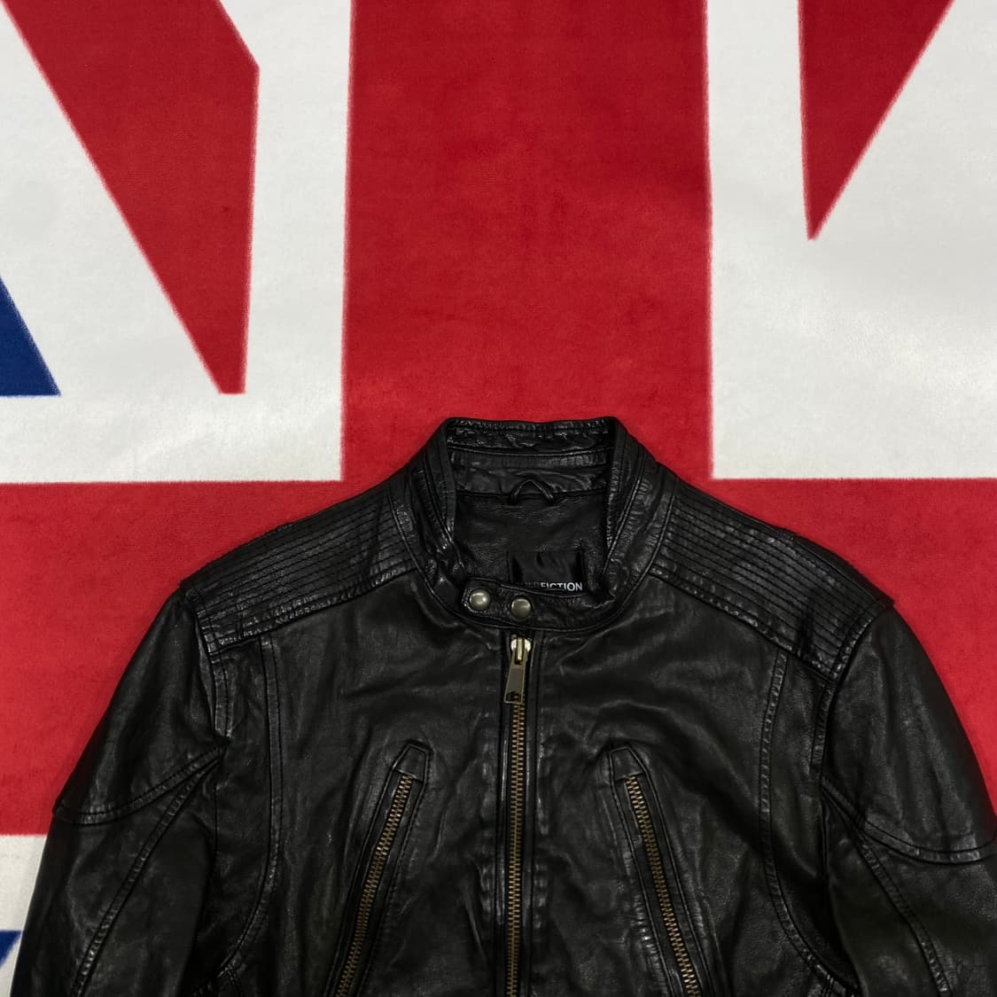 빈티지 리얼레더 자켓 46 실측 S  상품이미지3