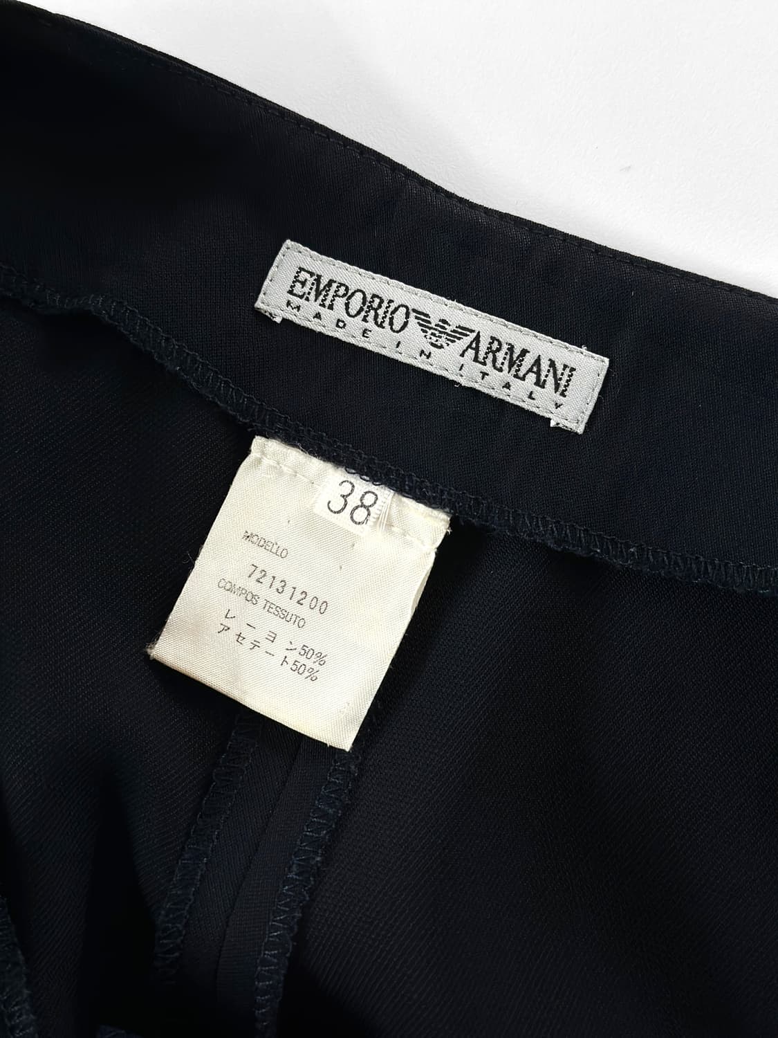 90~00s 엠포리오 아르마니 블랙 플리츠 쇼츠 상품이미지10