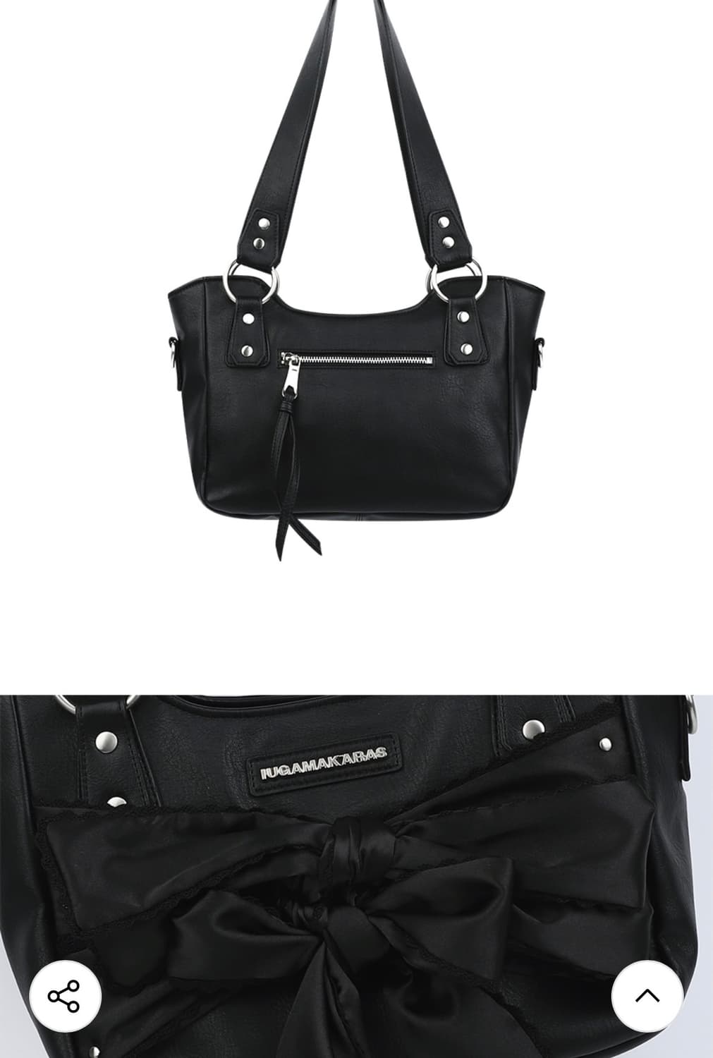 이우가마카라스 리본 숄더백 상품이미지4