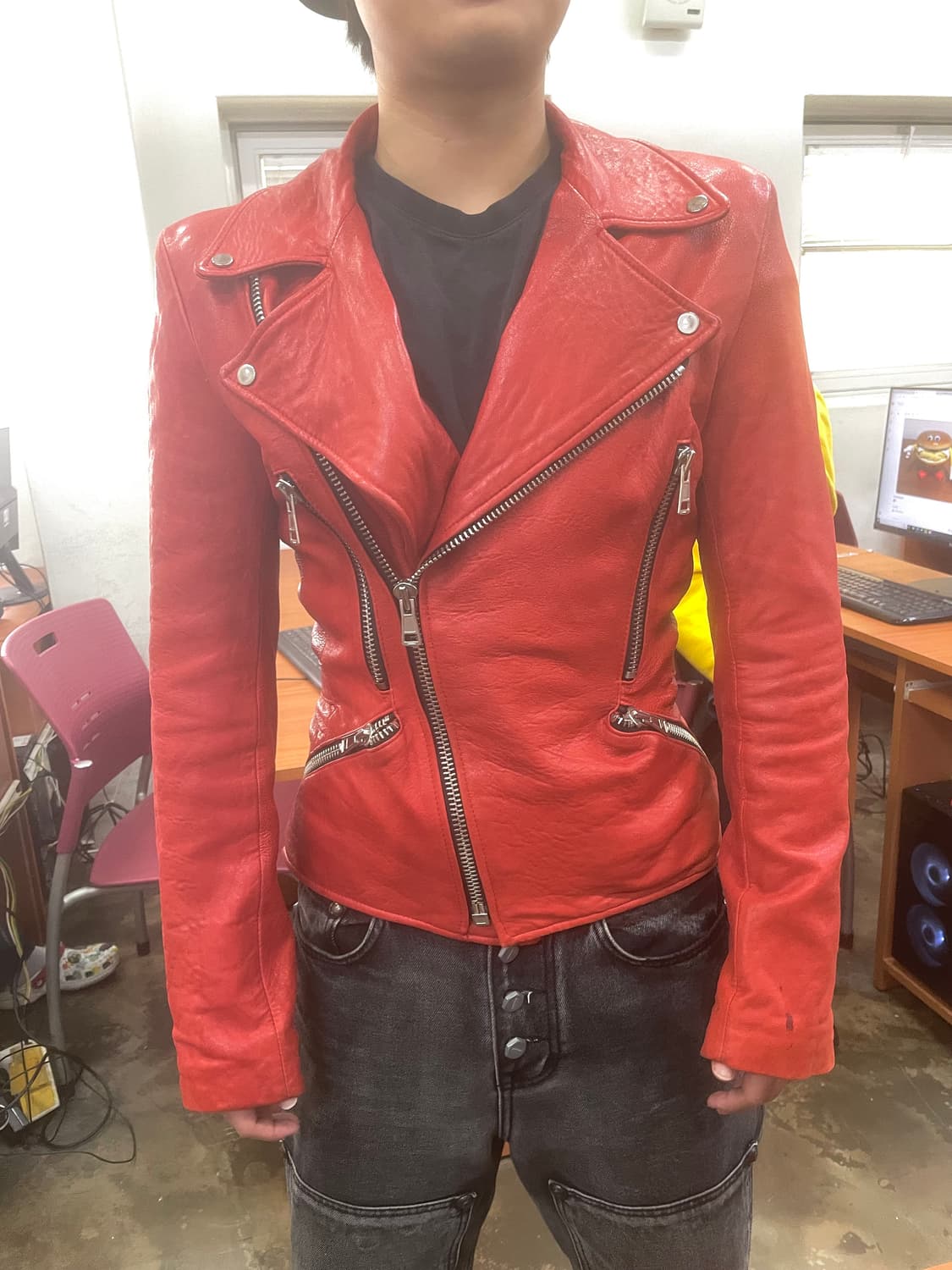 fight club leather jacket 상품이미지1