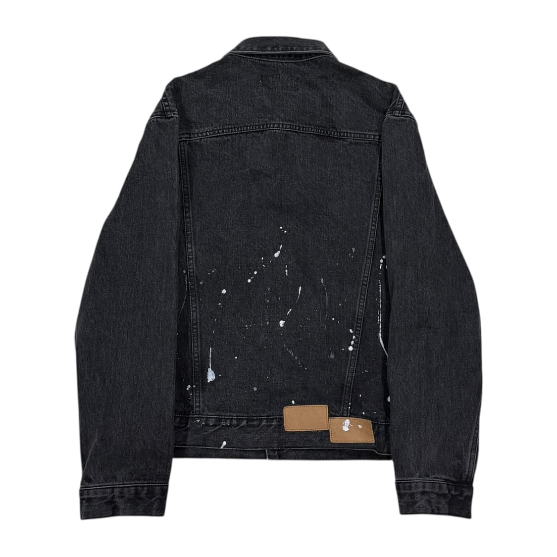 토니웩 페인팅 데님 자켓 블랙 워싱 M 상품이미지3
