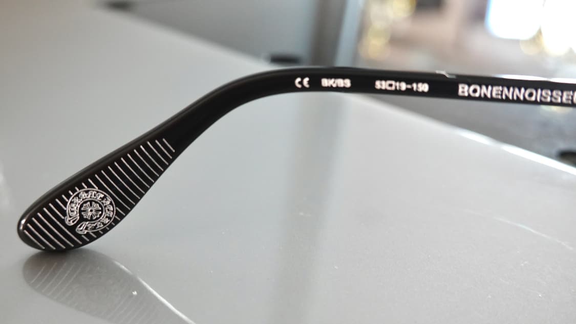 크롬하츠 보넨노이슈어2 블랙/브러쉬드실버 안경 상품이미지10