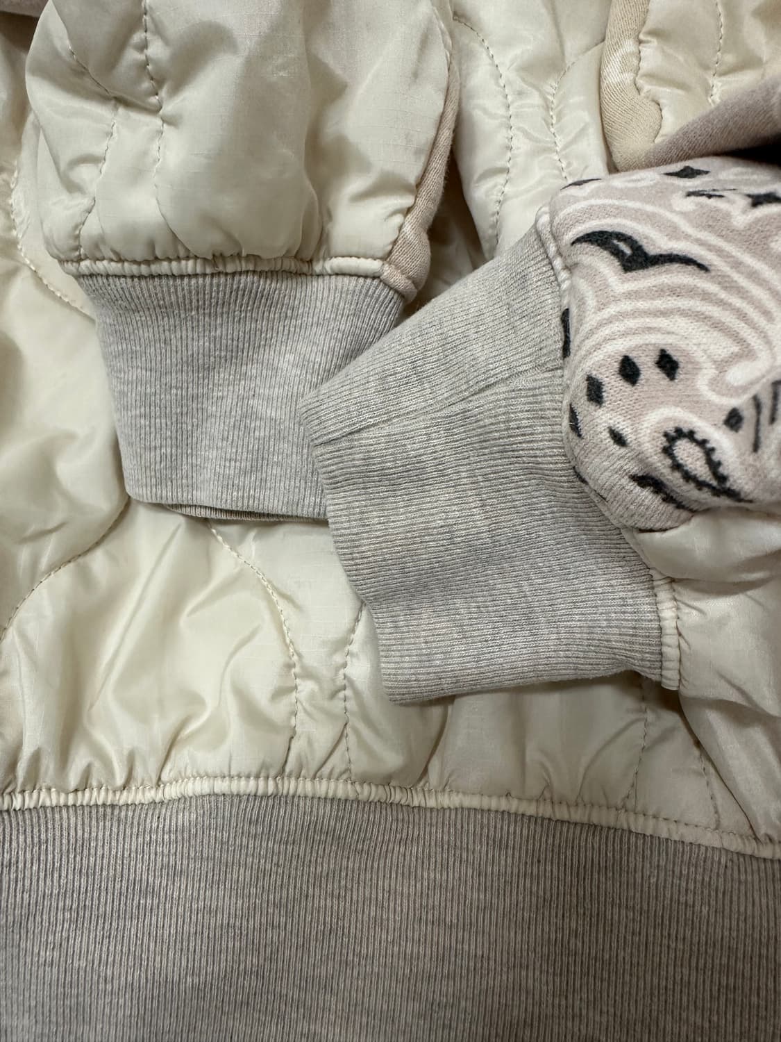 캐피탈 플리스 반다나 비부악 후드 블루종 키나리 상품이미지5