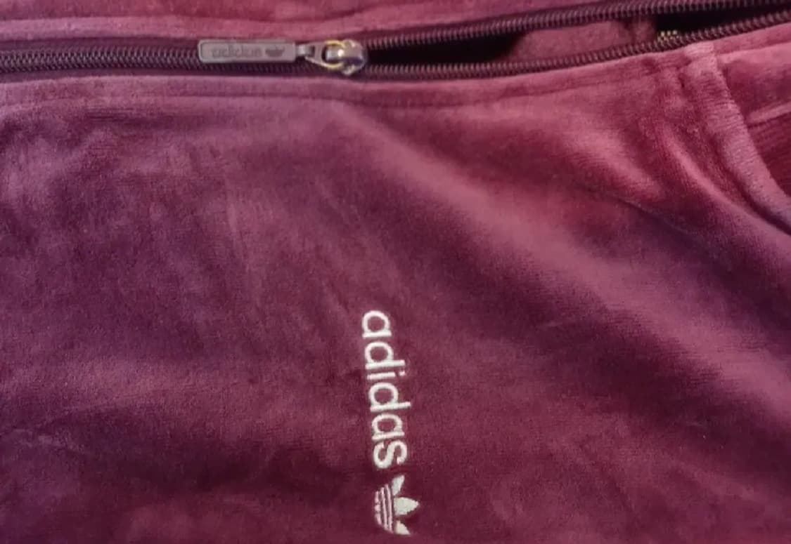 아디다스 희귀 벨벳 버건디 핑크 트랙탑 저지 져지집업110 상품이미지4