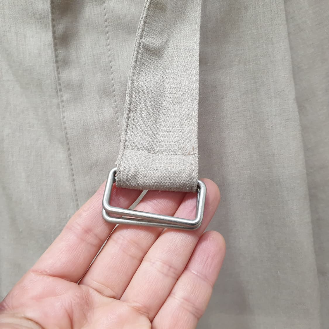 넌블랭크(Non Blank) 린넨 블렌드 벨티드 와이드 팬츠 M 상품이미지3