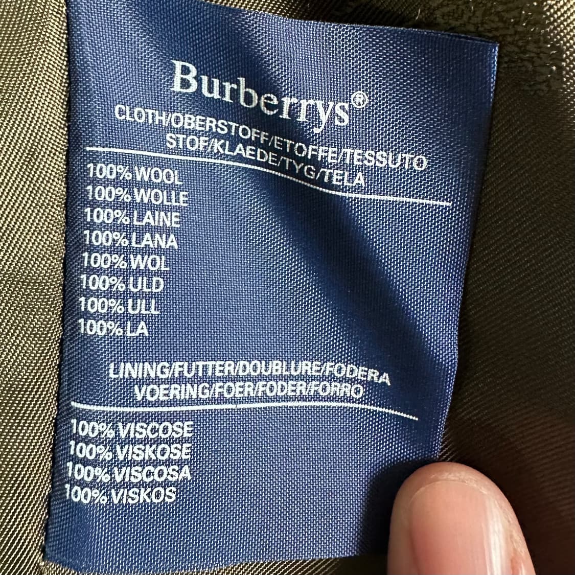 90s 버버리 건클럽체크 울 블레이저 자켓 상품이미지6