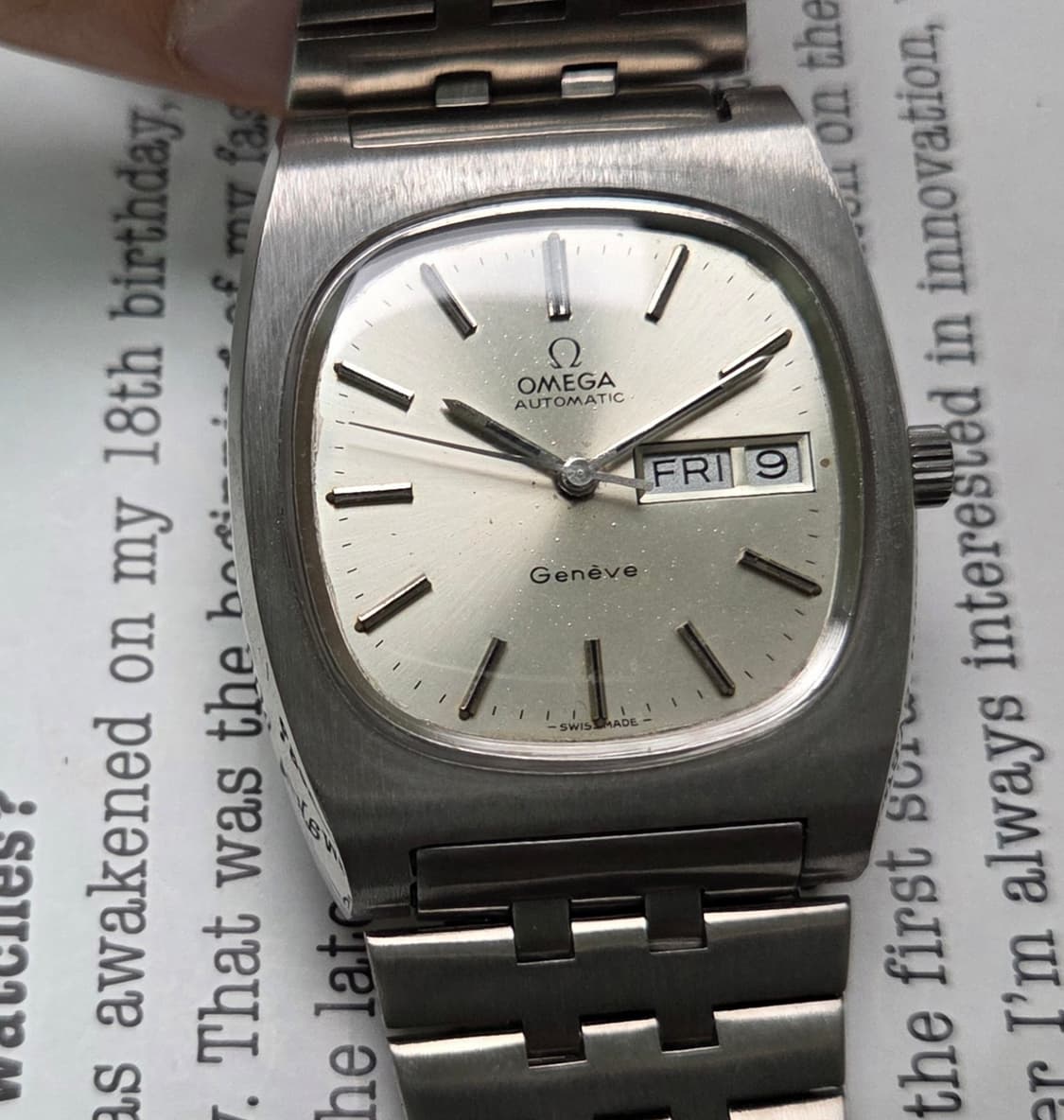 레어] 빈티지 오메가 제네브 테레비 점보 순정 실버판 브레이슬릿 ver. 상품이미지2