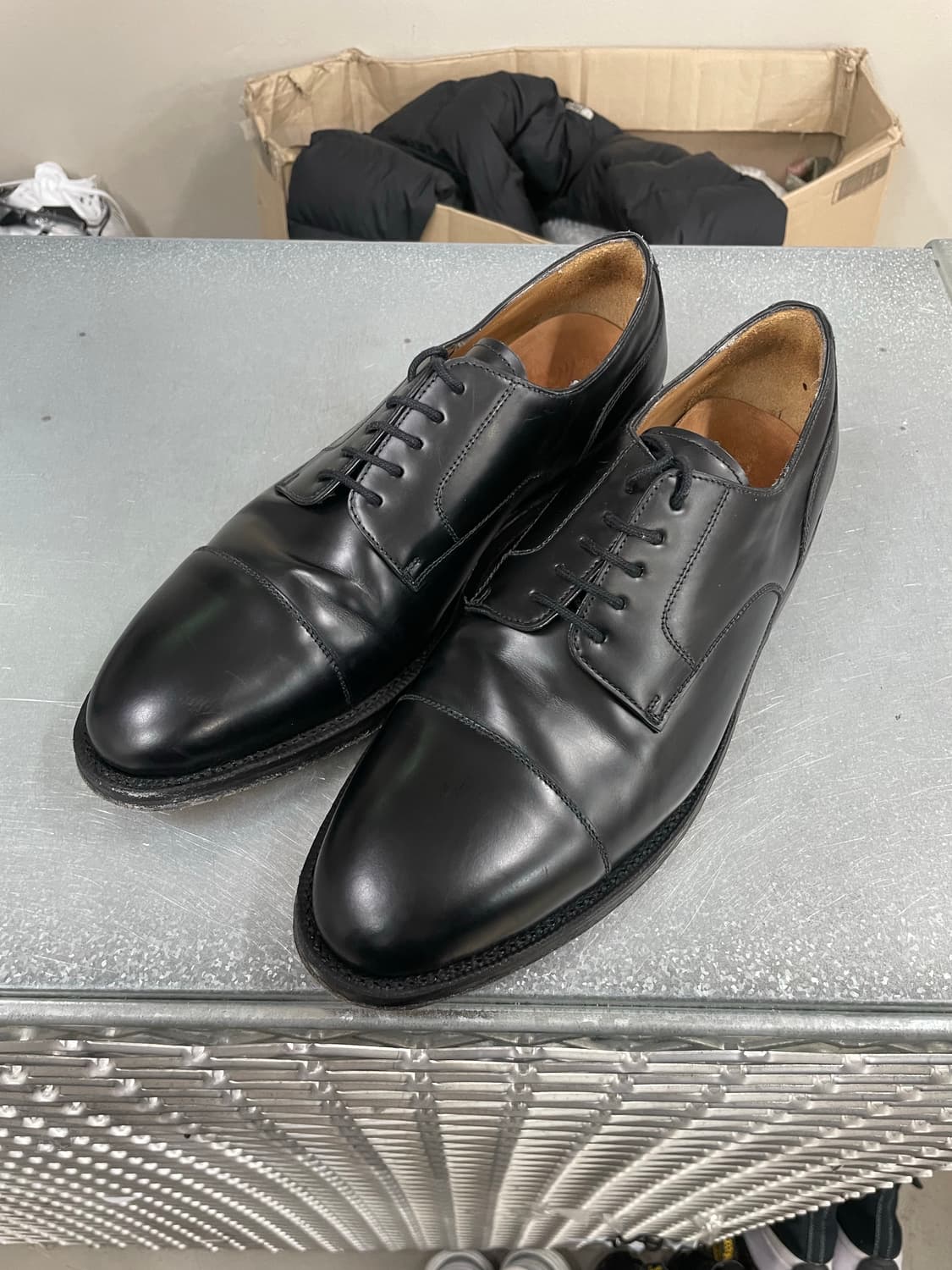 얀코 레더 로퍼 블랙 9.5 상품이미지2