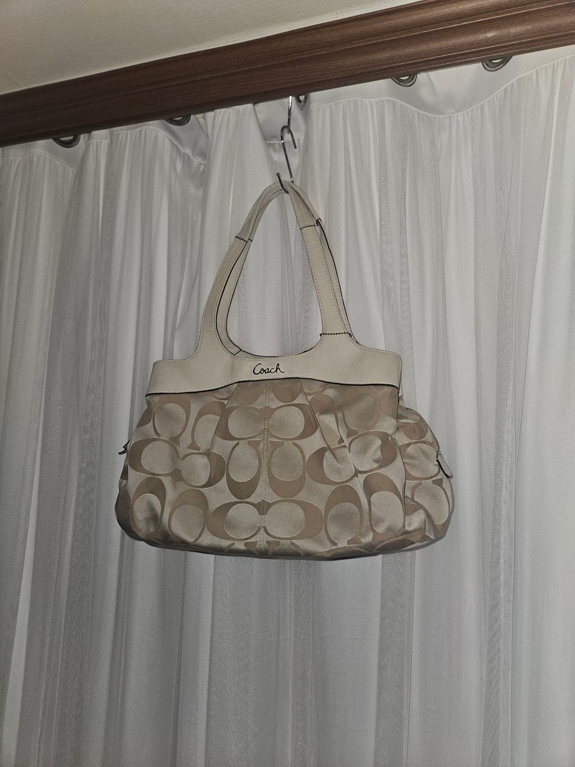 빈티지 오네갸루 밀크베이지 코치백 상품이미지2