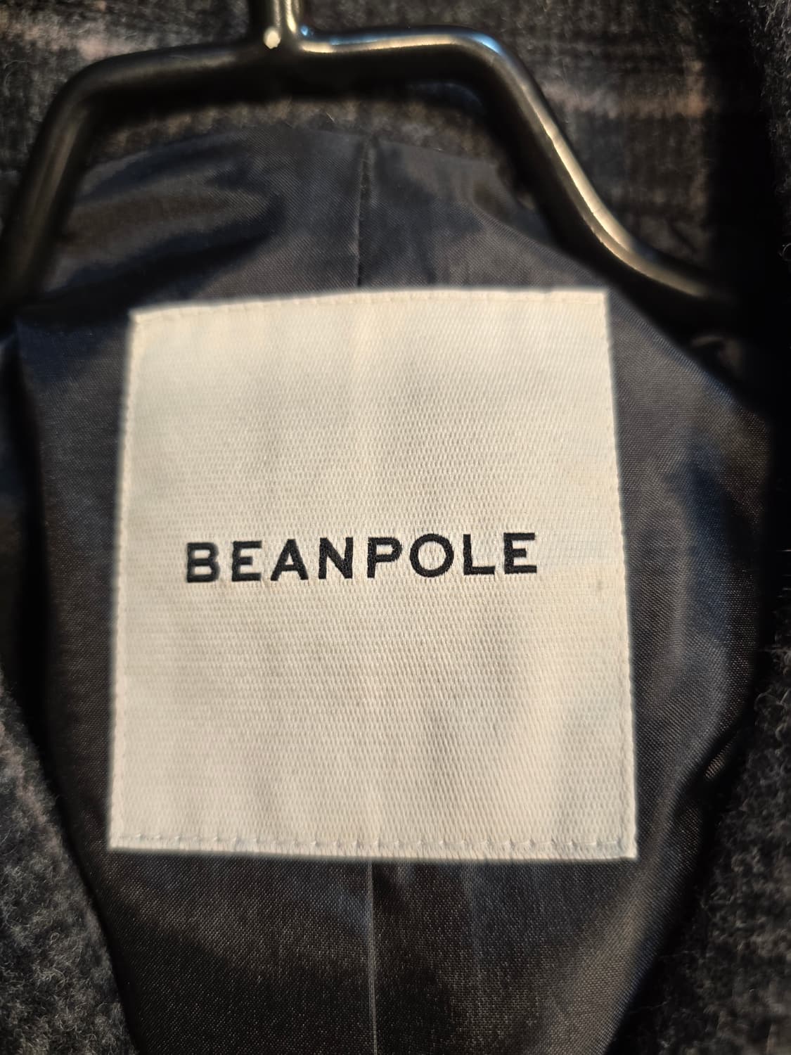 빈폴 체크 모+캐시미어 롱코트 S(55) 상품이미지8