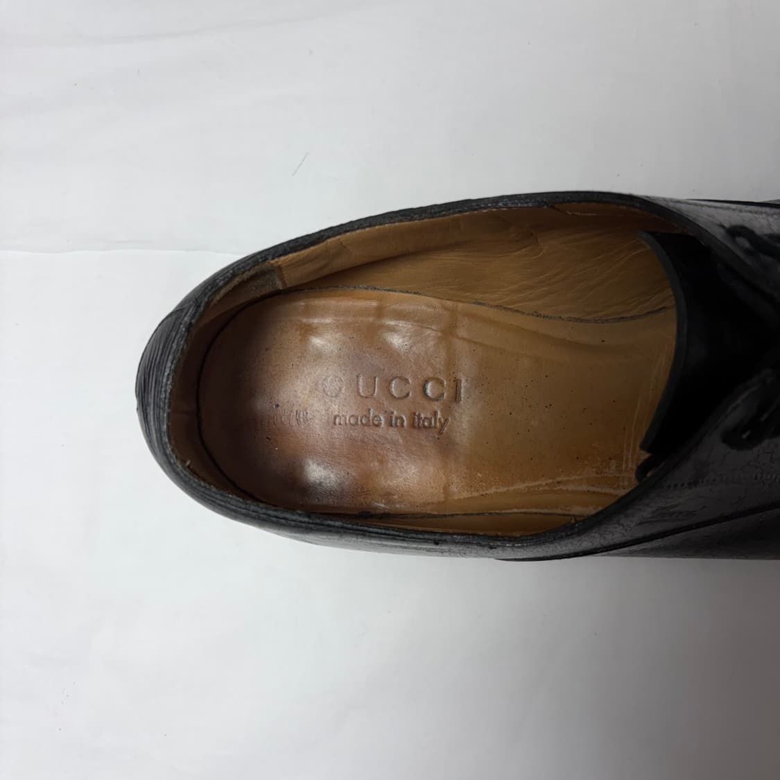 구찌 스크립트 로고 캡토 더비 슈즈 상품이미지4