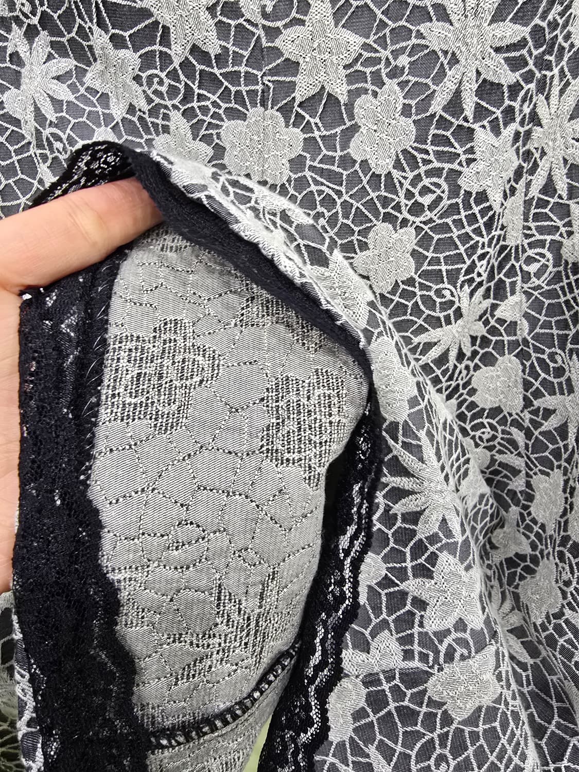 플라워 레이스 플레어 스커트 상품이미지4