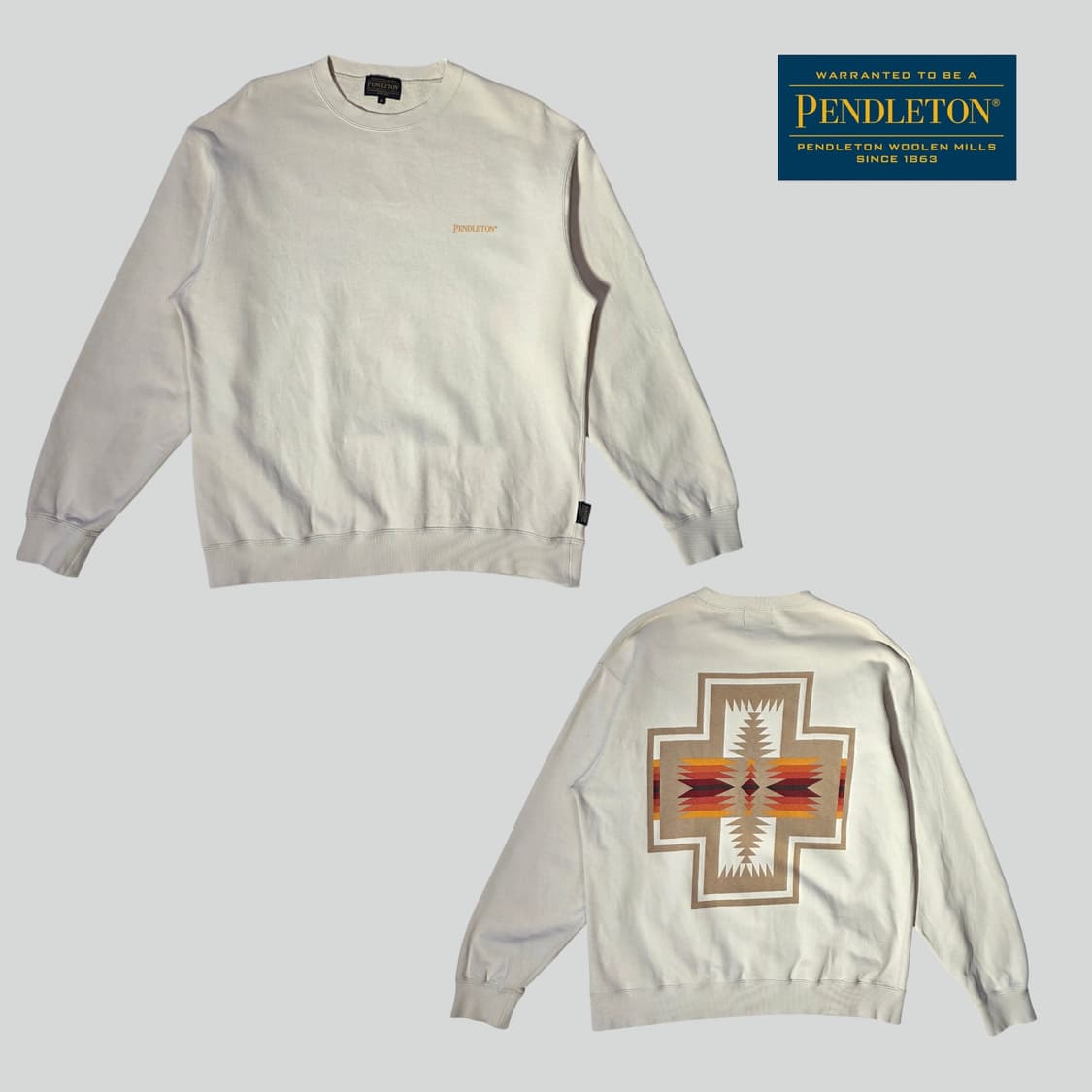 [M]펜들턴 나바호 패턴 맨투맨 상품이미지1