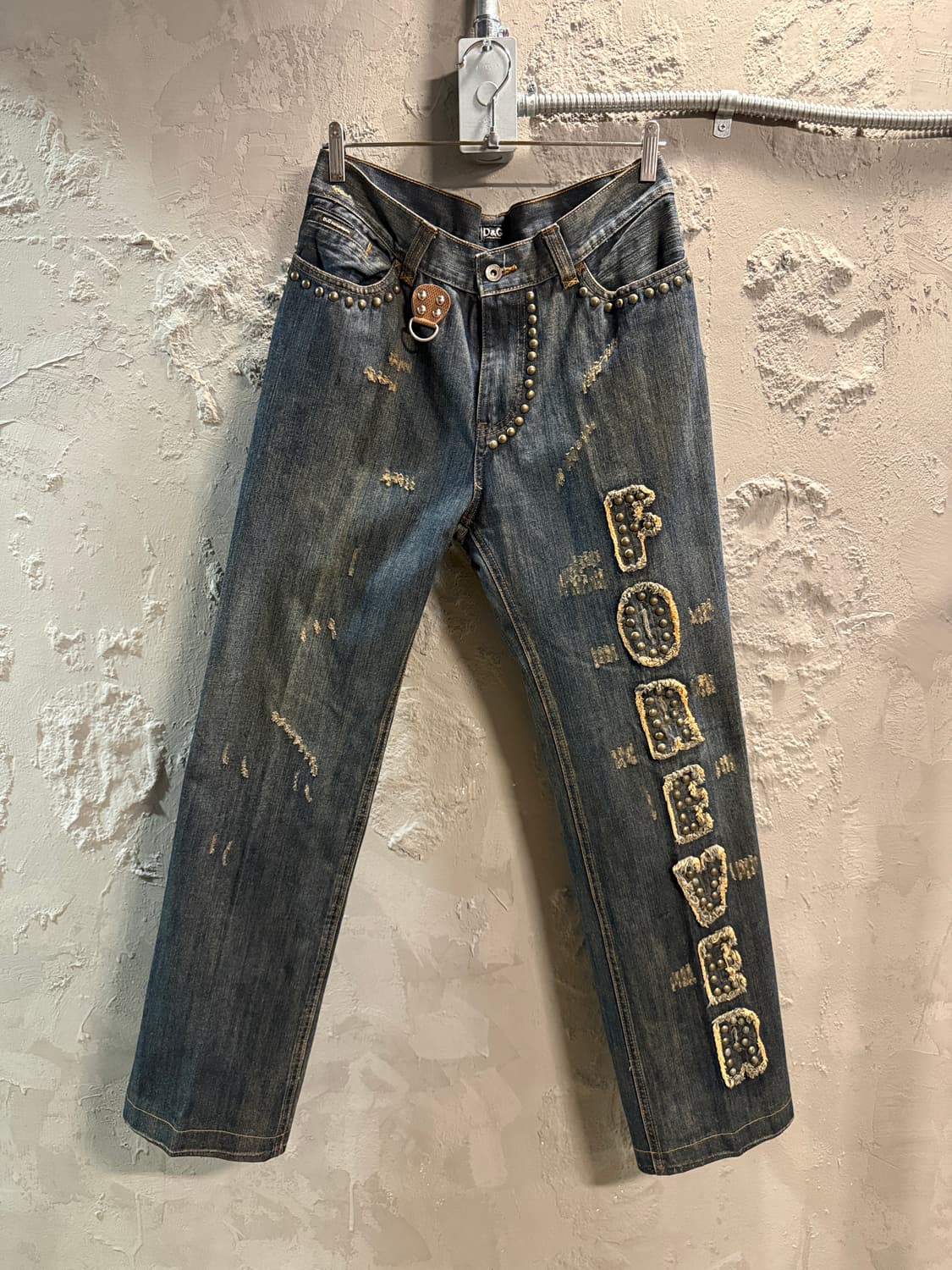 돌체앤가바나 포에버 스터드 디테일 데님 팬츠 32 상품이미지1