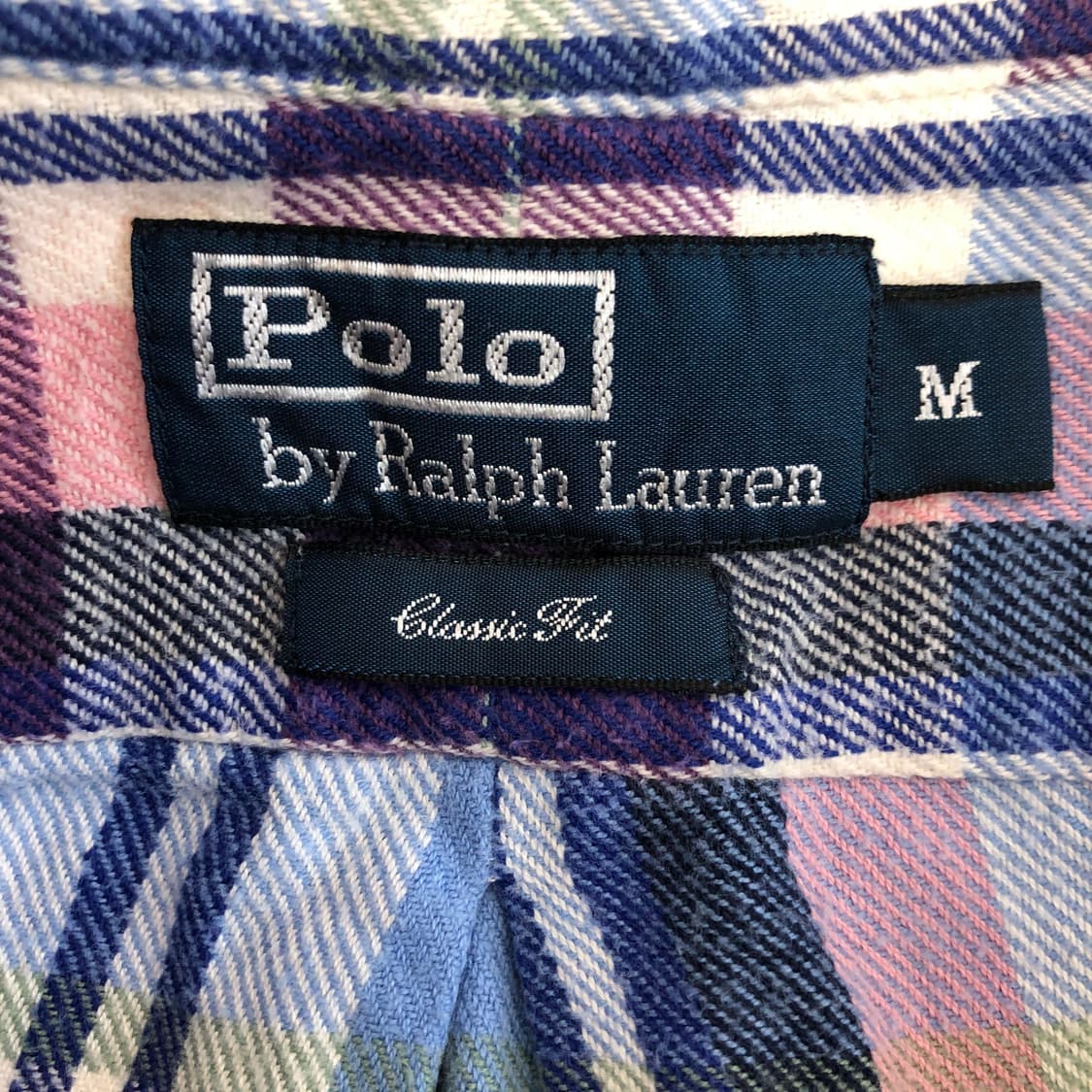 폴로 랄프로렌 파스텔 플란넬셔츠 M 상품이미지5