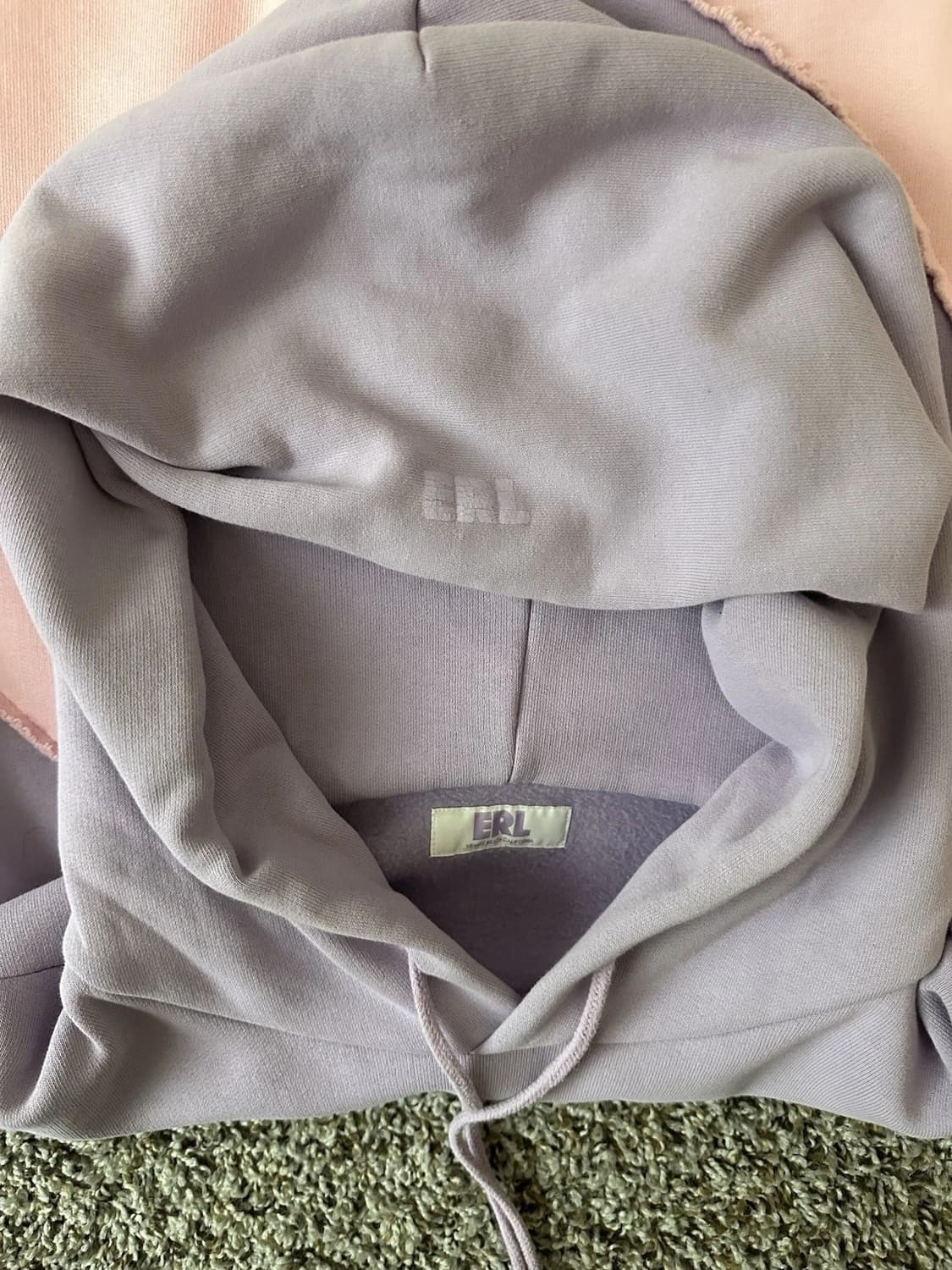 ERL 이알엘 웨이브 후드 니트 퍼플 핑크 상품이미지4