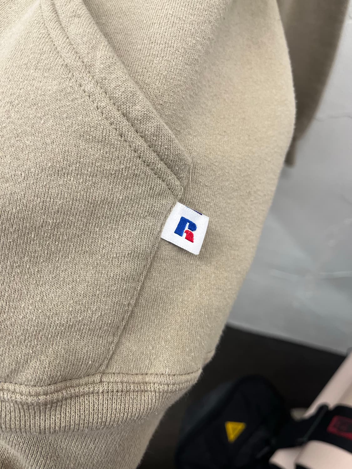 90s USA 러셀 후드 베이지 상품이미지4