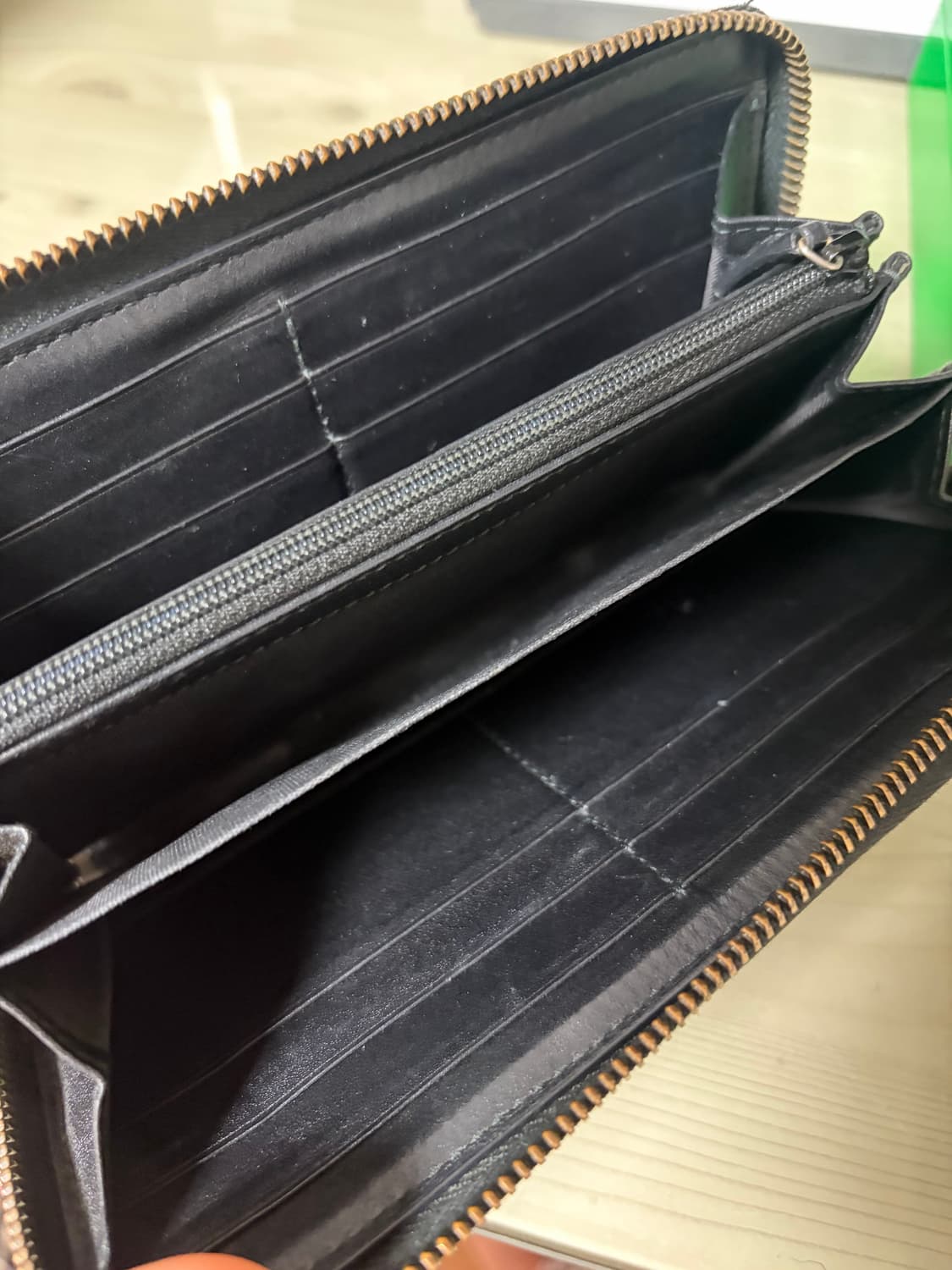 구찌 GG 마몽 마틀라세 집 어라운드 장지갑 상품이미지3