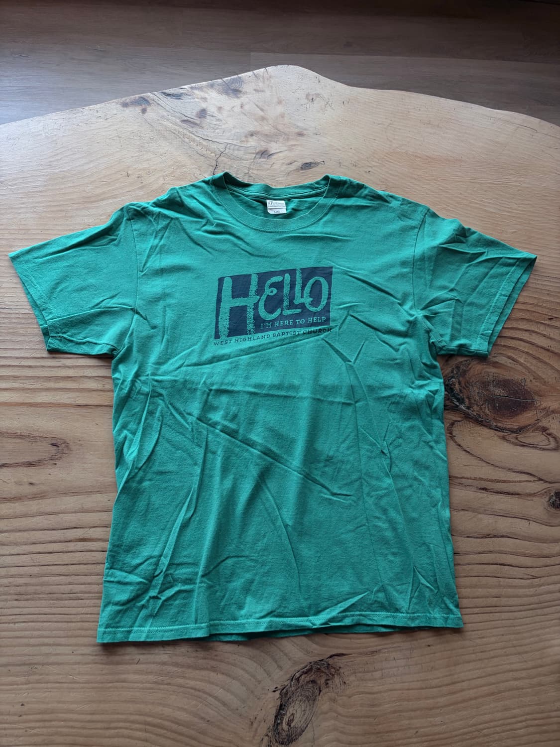 (Authentic T-Shirt Company) 빈티지 그린 티셔츠 상품이미지1