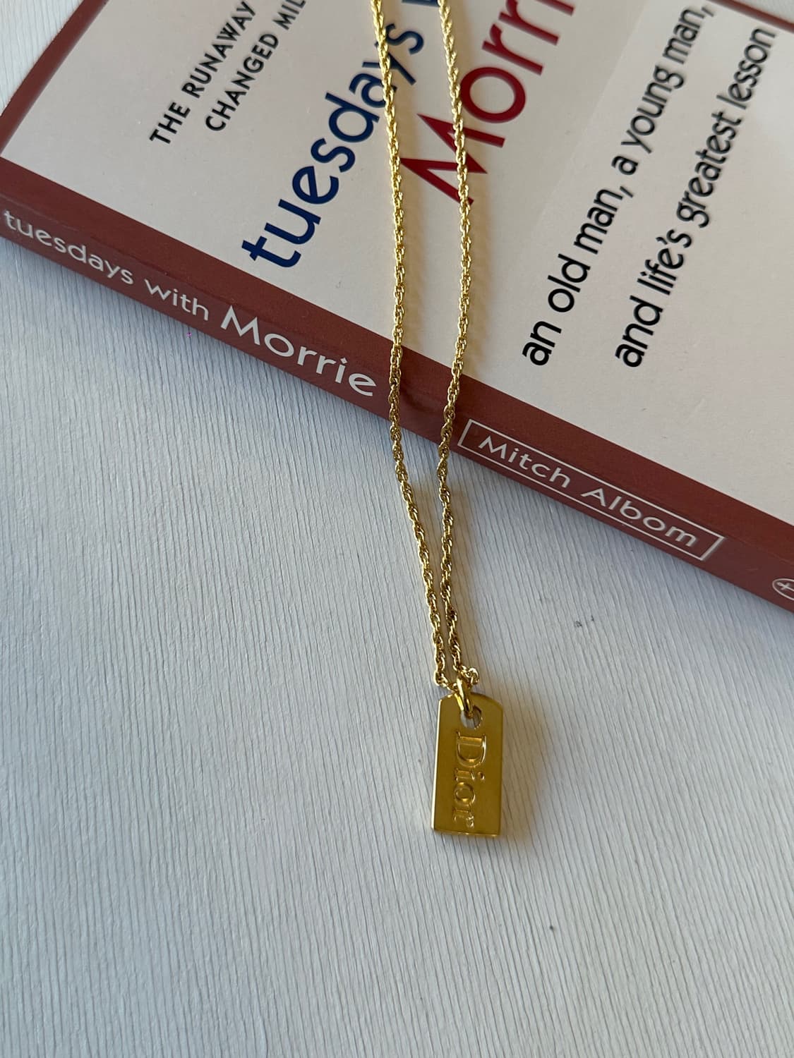 [DIOR] 정품 디올 플레이트 골드 목걸이 상품이미지10