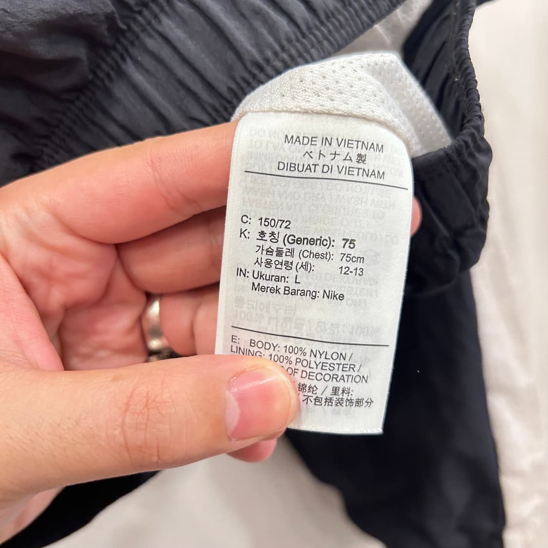 나이키 배색 래글런 이너메쉬 크롭 바람막이 상품이미지4