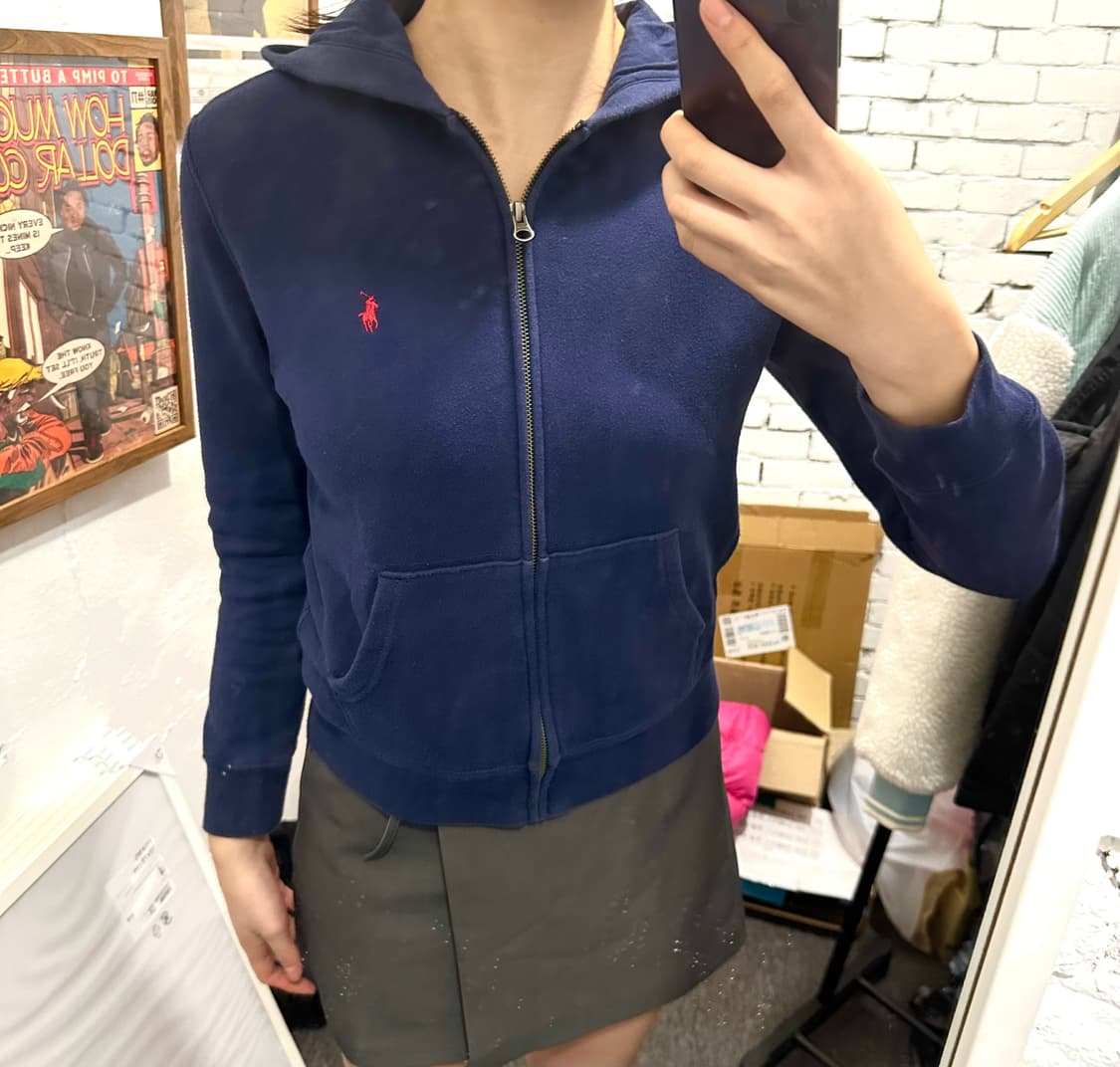 폴로 랄프로렌 후드집업 네이비 상품이미지2