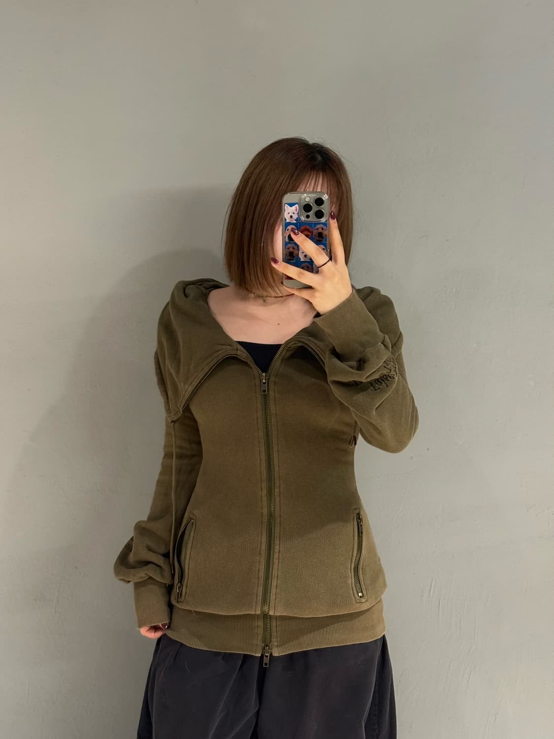 Heaven and Earth wide collar zip-up  상품이미지1