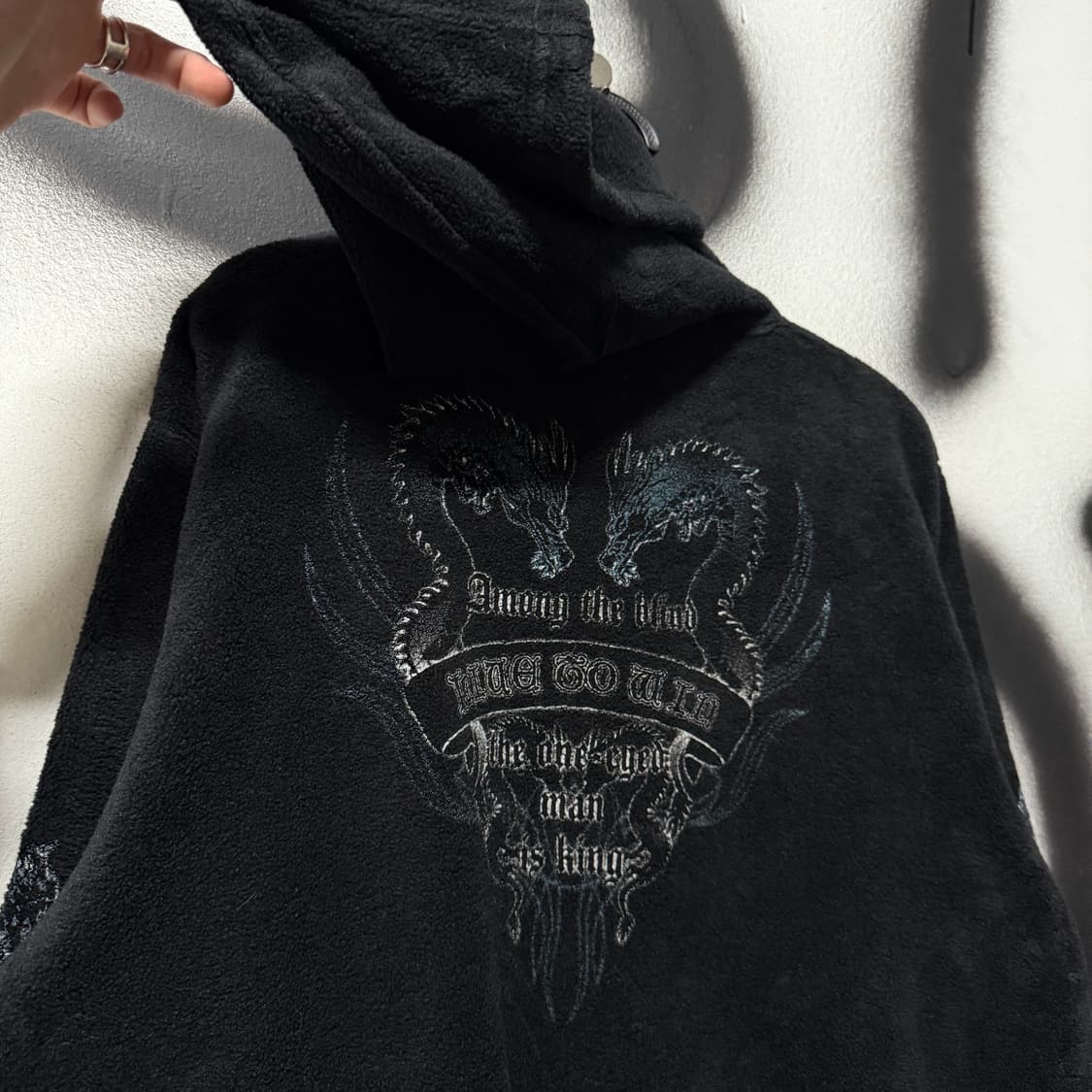 Dig Deep 디그 딥 이태리 원단 풀 프린팅 펑크 집업 후디 상품이미지5