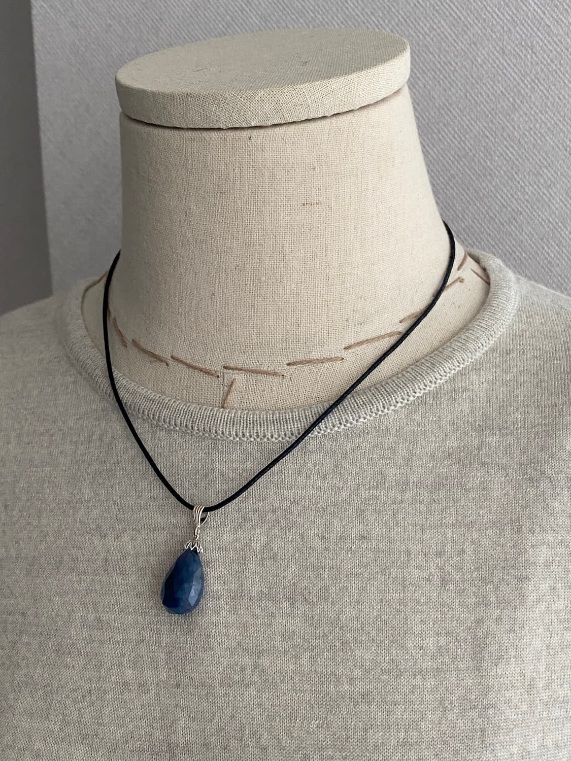 블루 원석 실버 펜던트 목걸이 상품이미지9