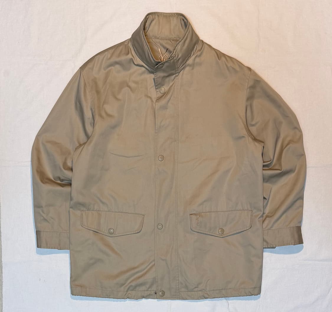 90s YSL 입생로랑 봄버 자켓 베이지 상품이미지1