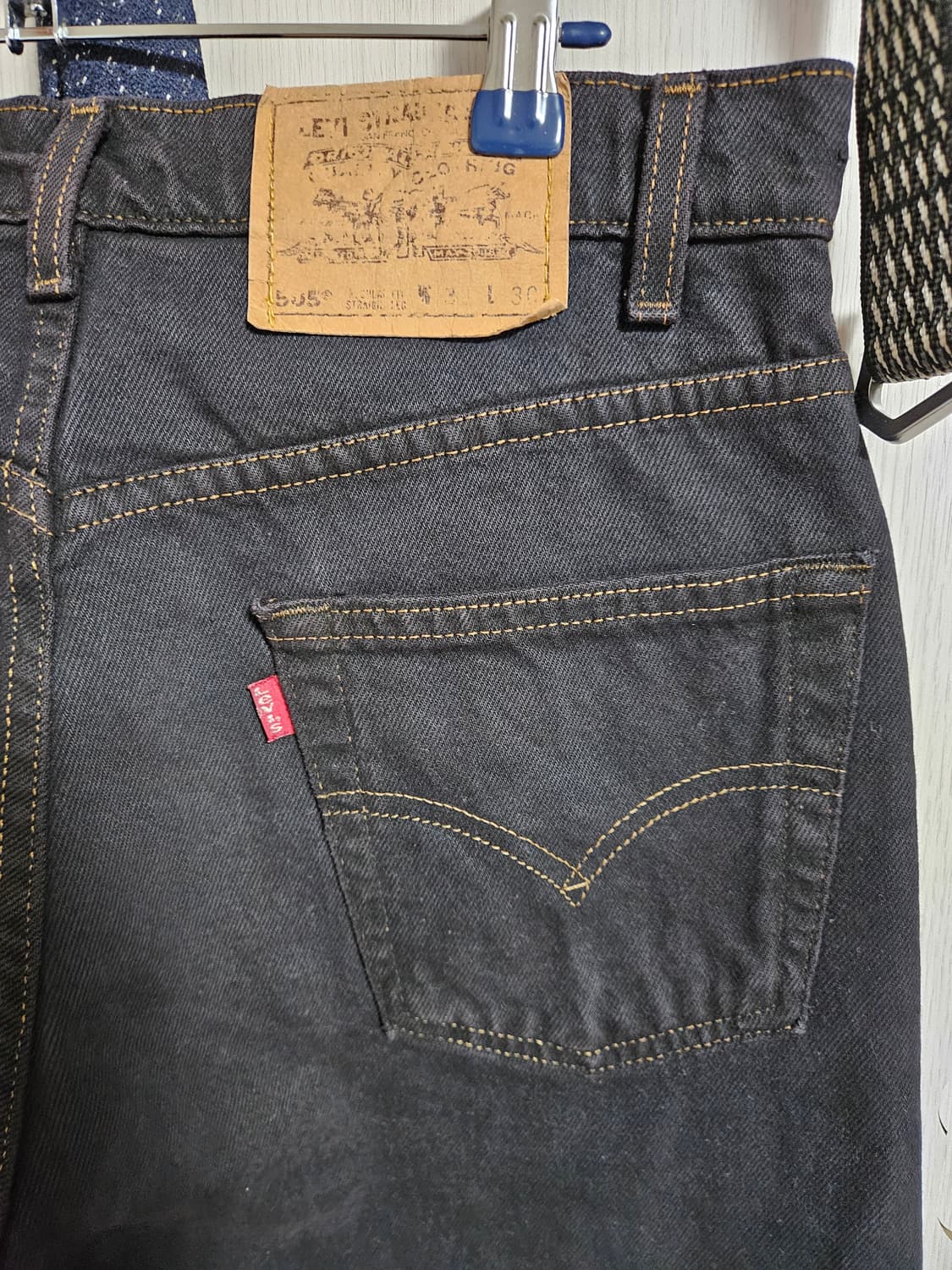 90s levi's 505 31x30 흑청 레드탭 상품이미지3