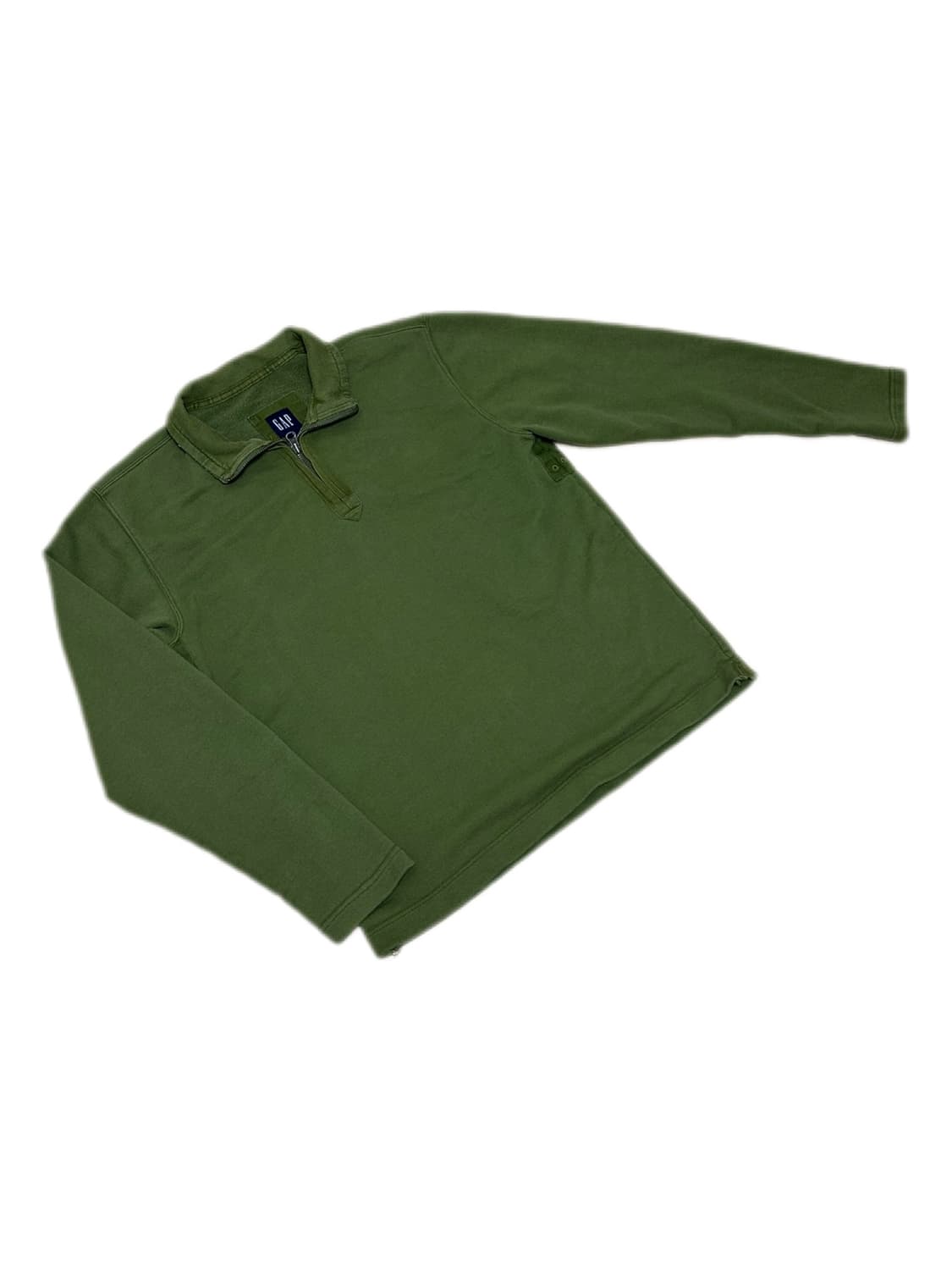 GAP 올리브 그린 밀리터리 하프 집업 스웻셔츠 상품이미지2