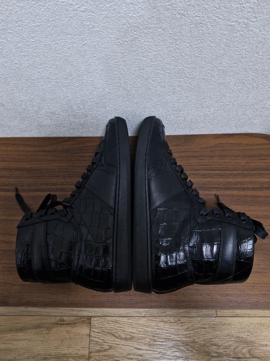 [40] SLP 생로랑 SL10H 크로커다일 가죽 하이탑 스니커즈 상품이미지6