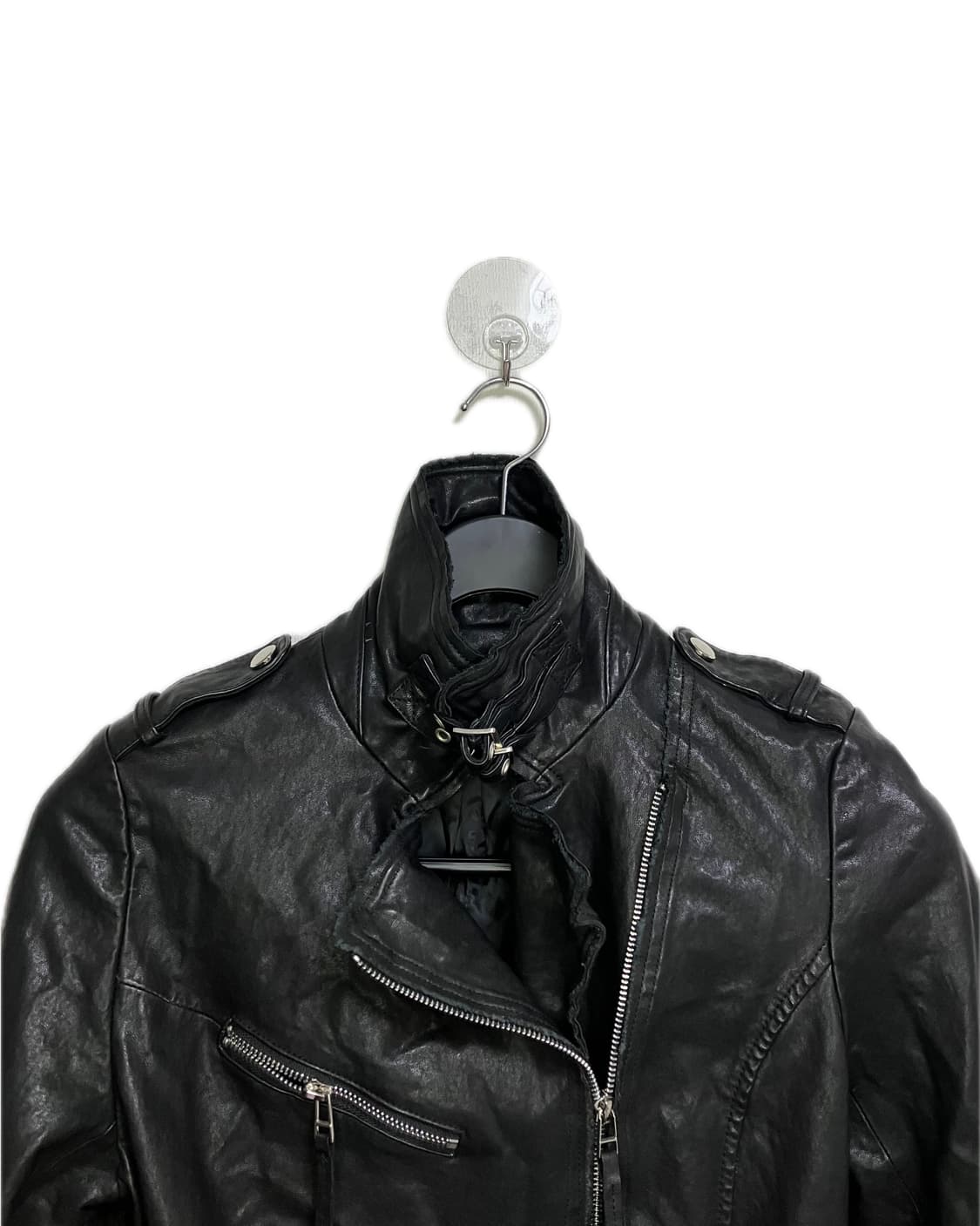 2buckle rock short leather jac 상품이미지5