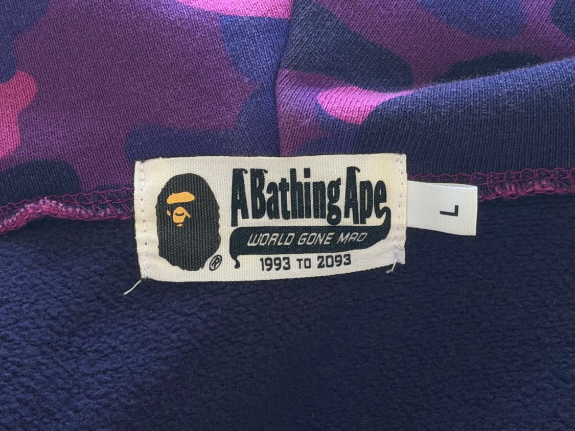 베이프 카모 후드집업 size L 상품이미지3