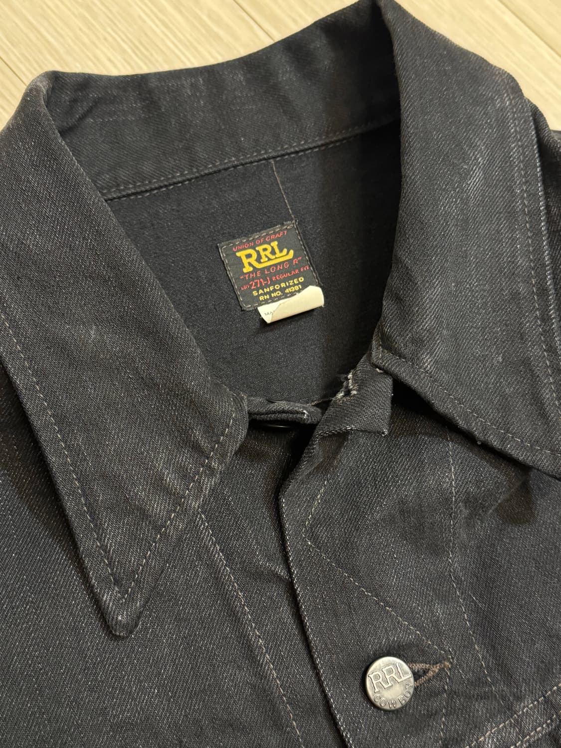 [XL] RRL LOT271 흑청 블랙 자켓 상품이미지2