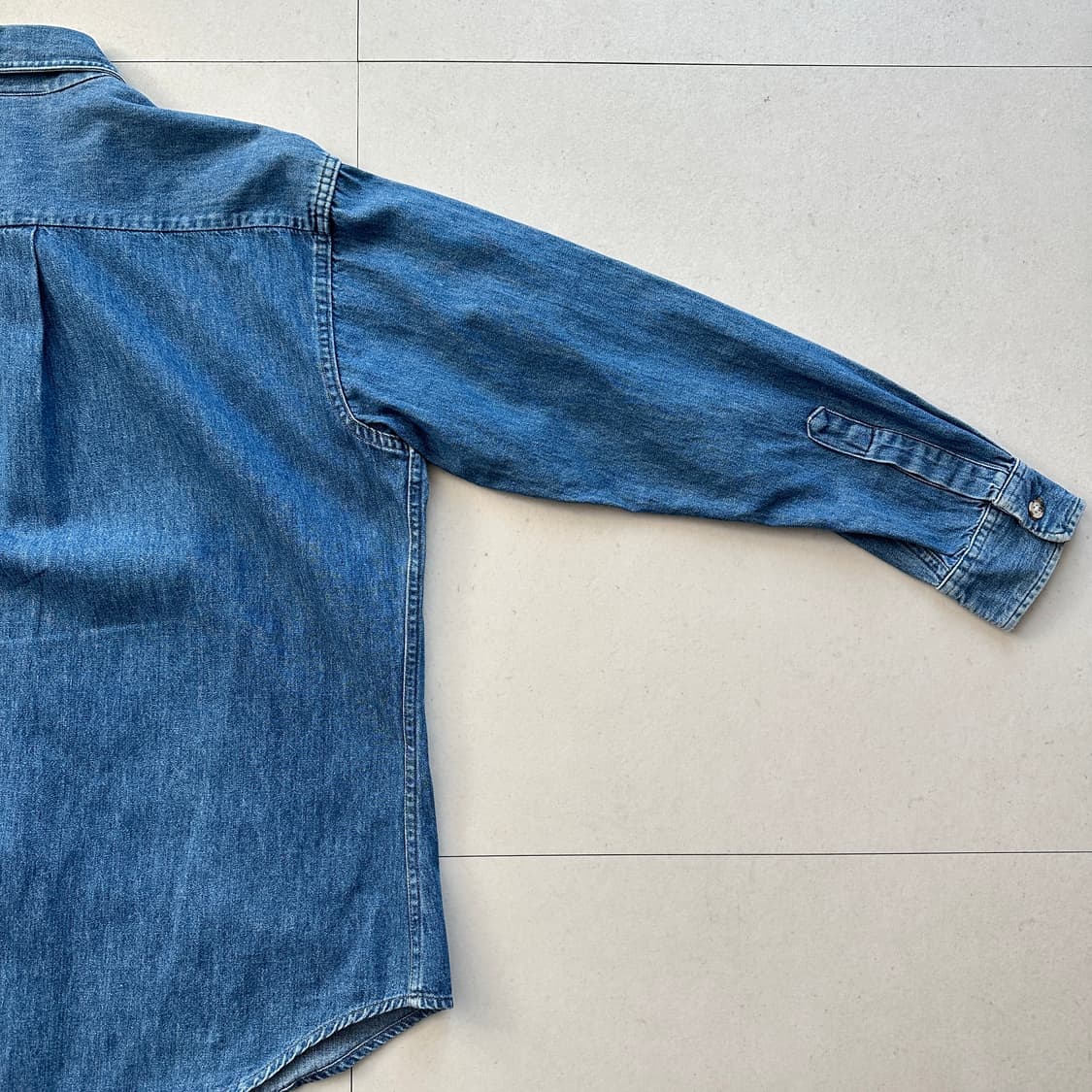 80s 빈티지 Prentiss 데님 셔츠 MADE IN USA 워크셔츠  상품이미지7