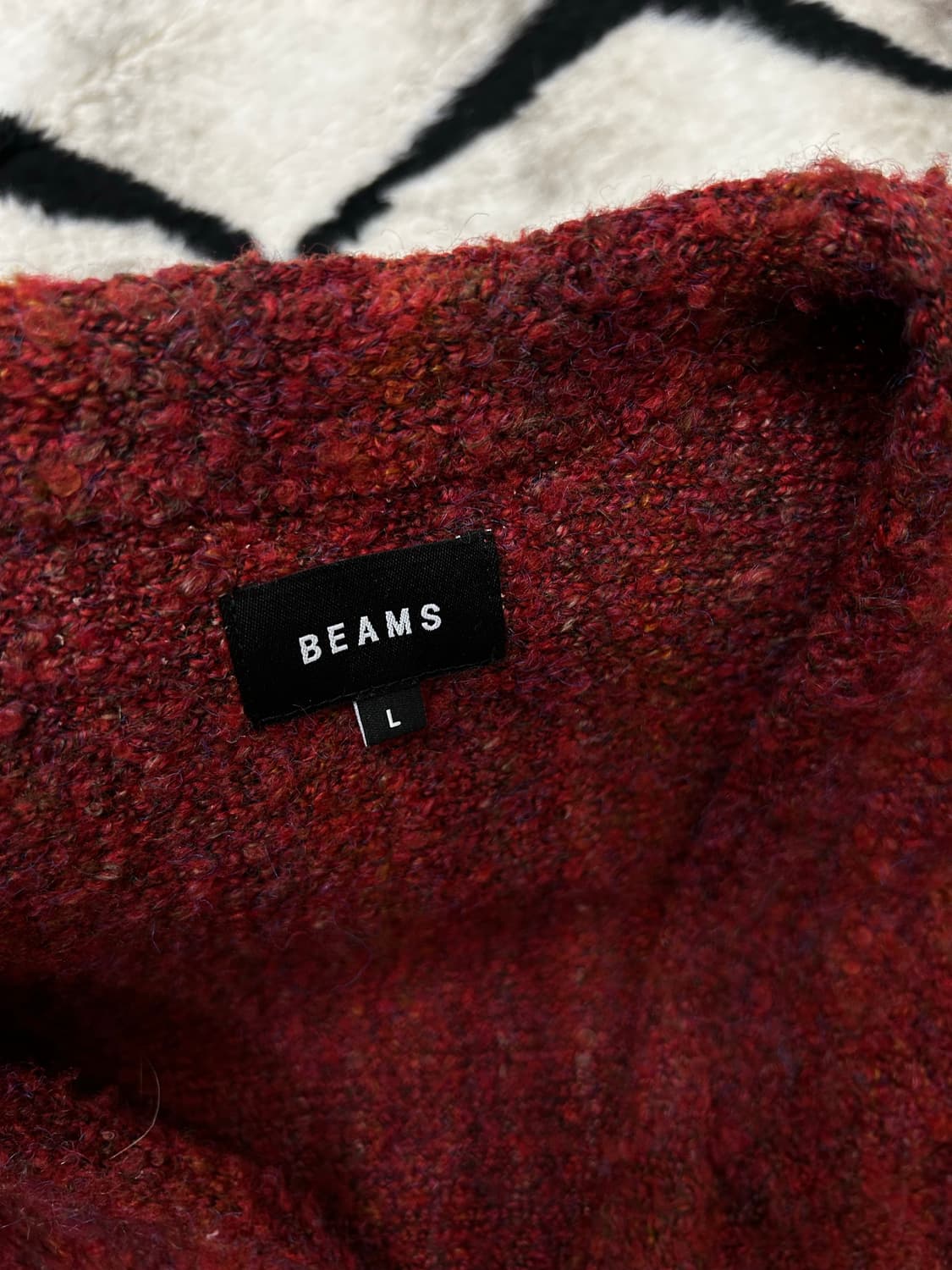 [L]빔즈 루즈핏 부클 니트 가디건 상품이미지5