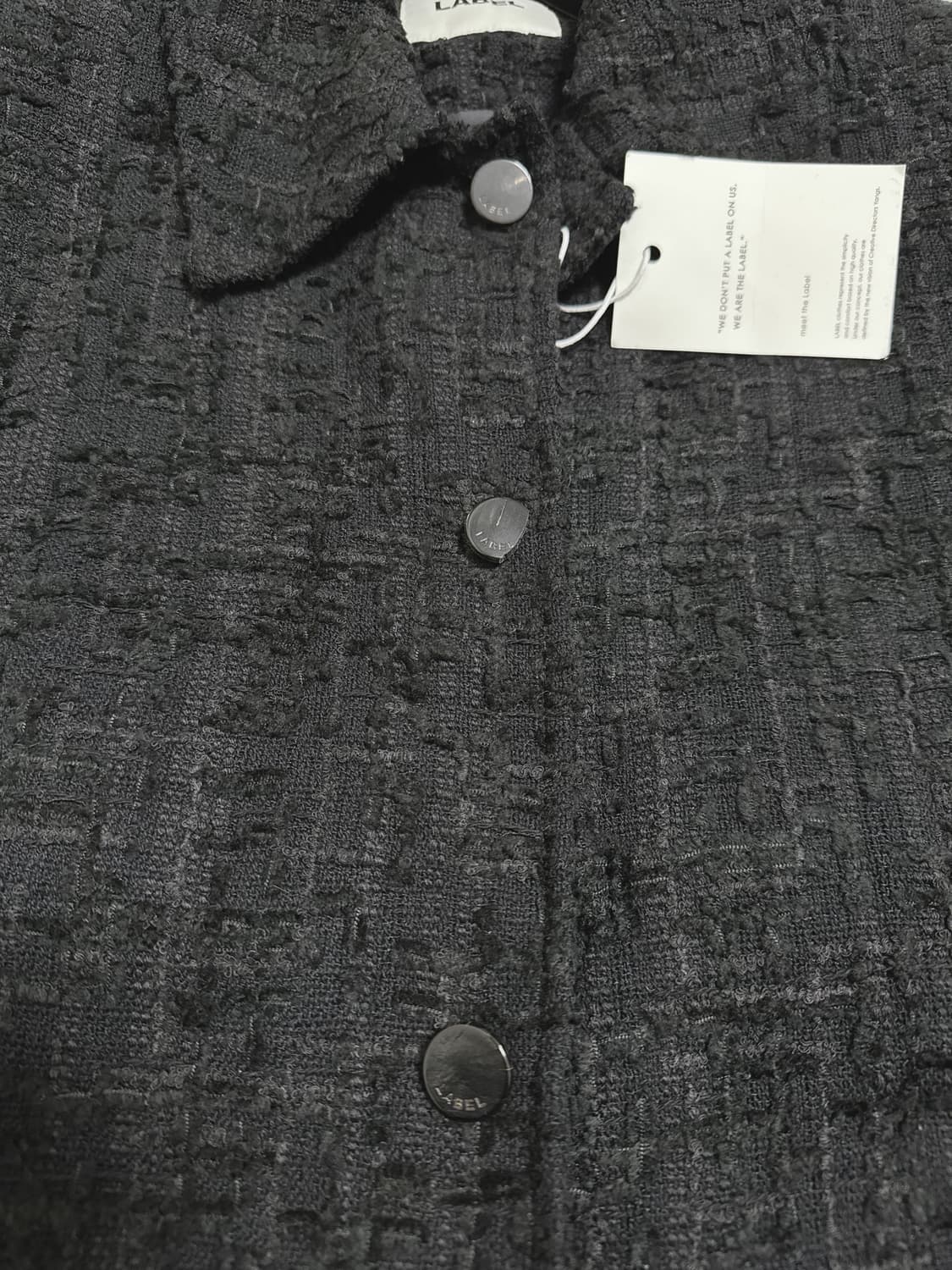 라벨아카이브 트위드 자켓 블랙 2사이즈 상품이미지5