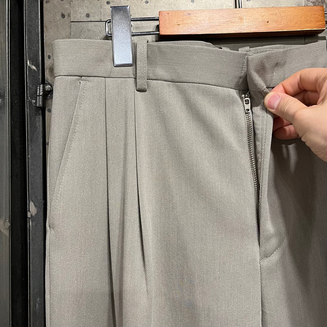 [택포](상의105,하의32) 호웰 오버핏 울 수트 베이지 상품이미지6