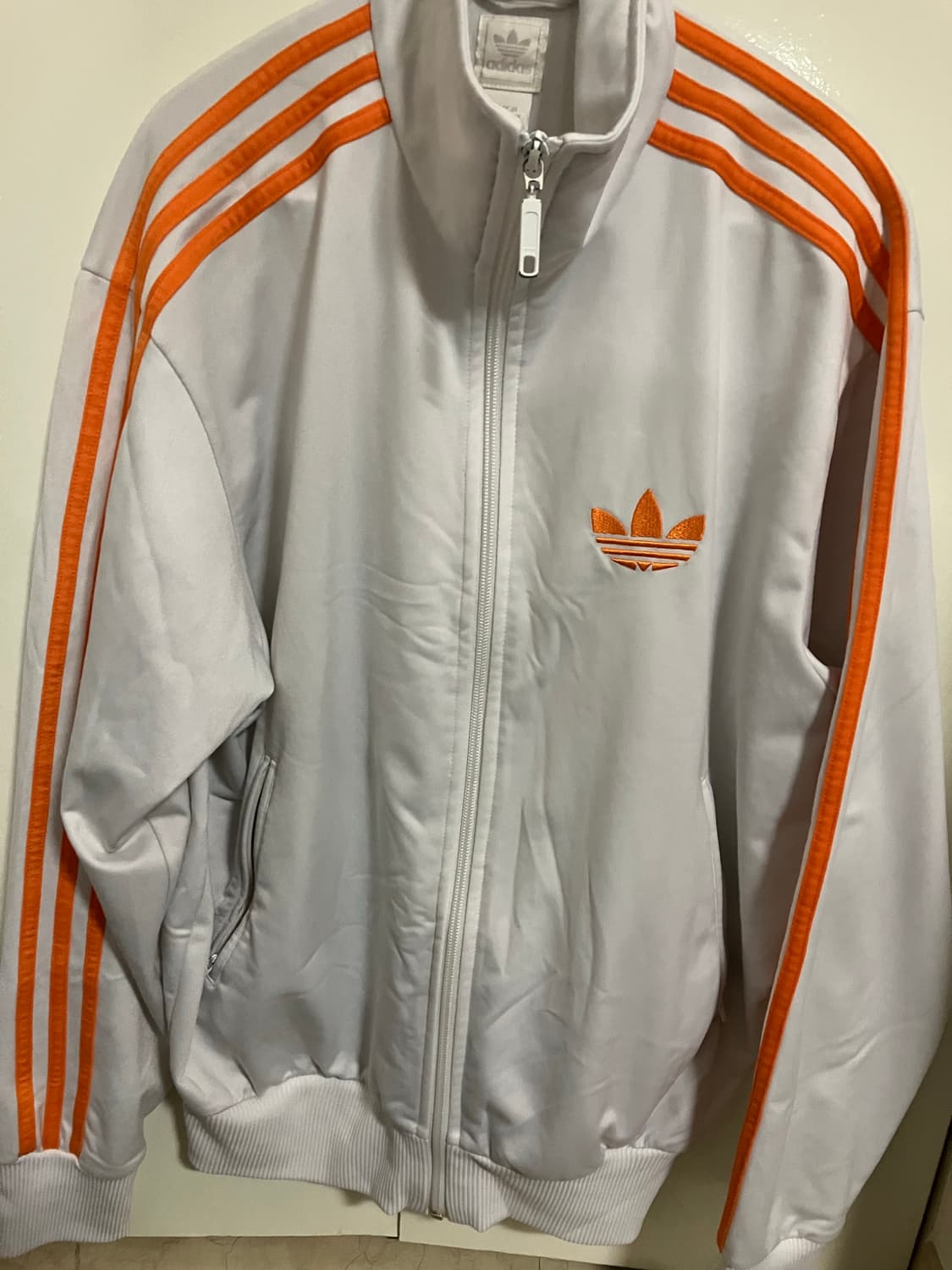 아디다스 파이어버드 화이트 오렌지 져지 판매 상품이미지1