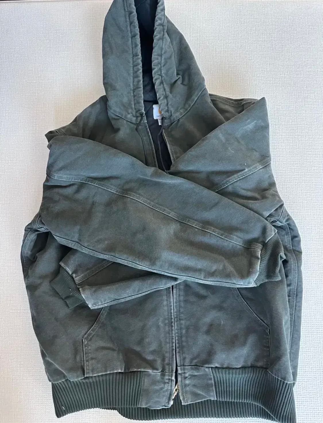 칼하트 덕 액티브 자켓 j130 mos green XL(tall) 상품이미지4