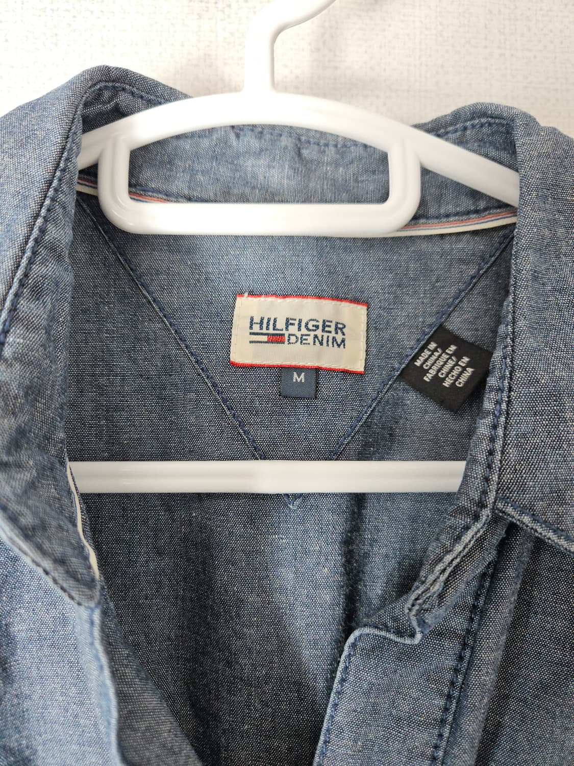 타미힐피거 데님 카라 반팔 미니원피스 M 상품이미지3