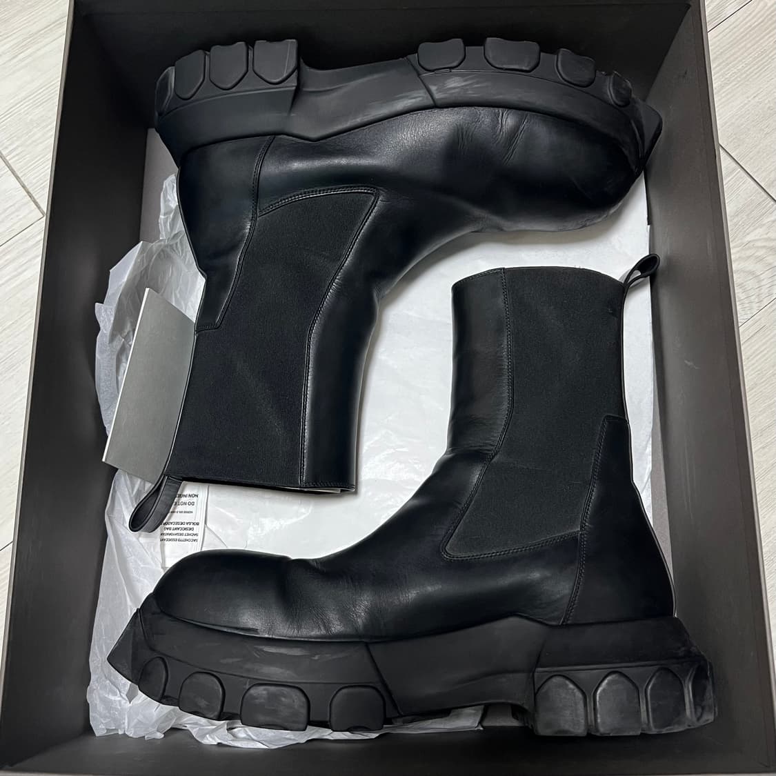 릭오웬스 트랙터부츠 블랙 42 상품이미지1