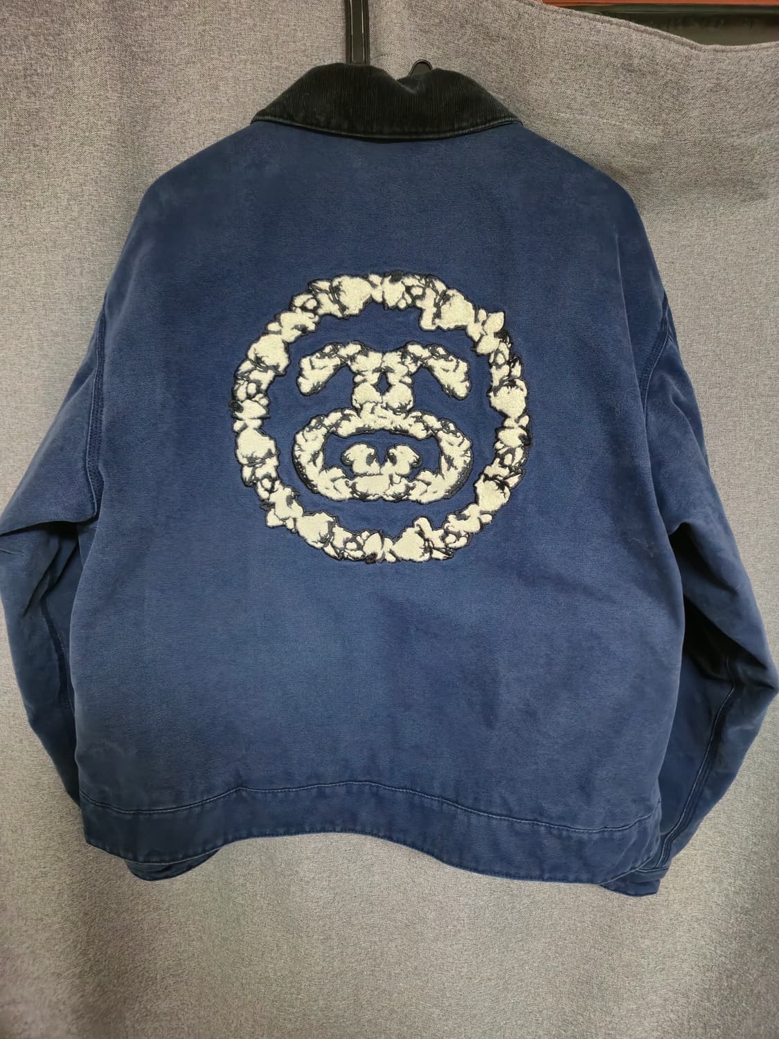 [M]스투시 데님 티어스 캔버스 자켓 블루 상품이미지2