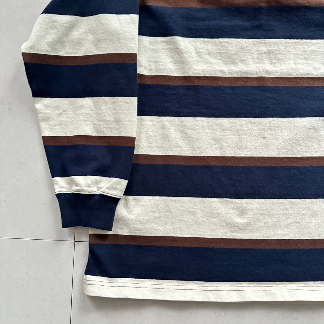 90s 폴로 랄프로렌 빈티지 스트라이프 럭비셔츠  상품이미지9