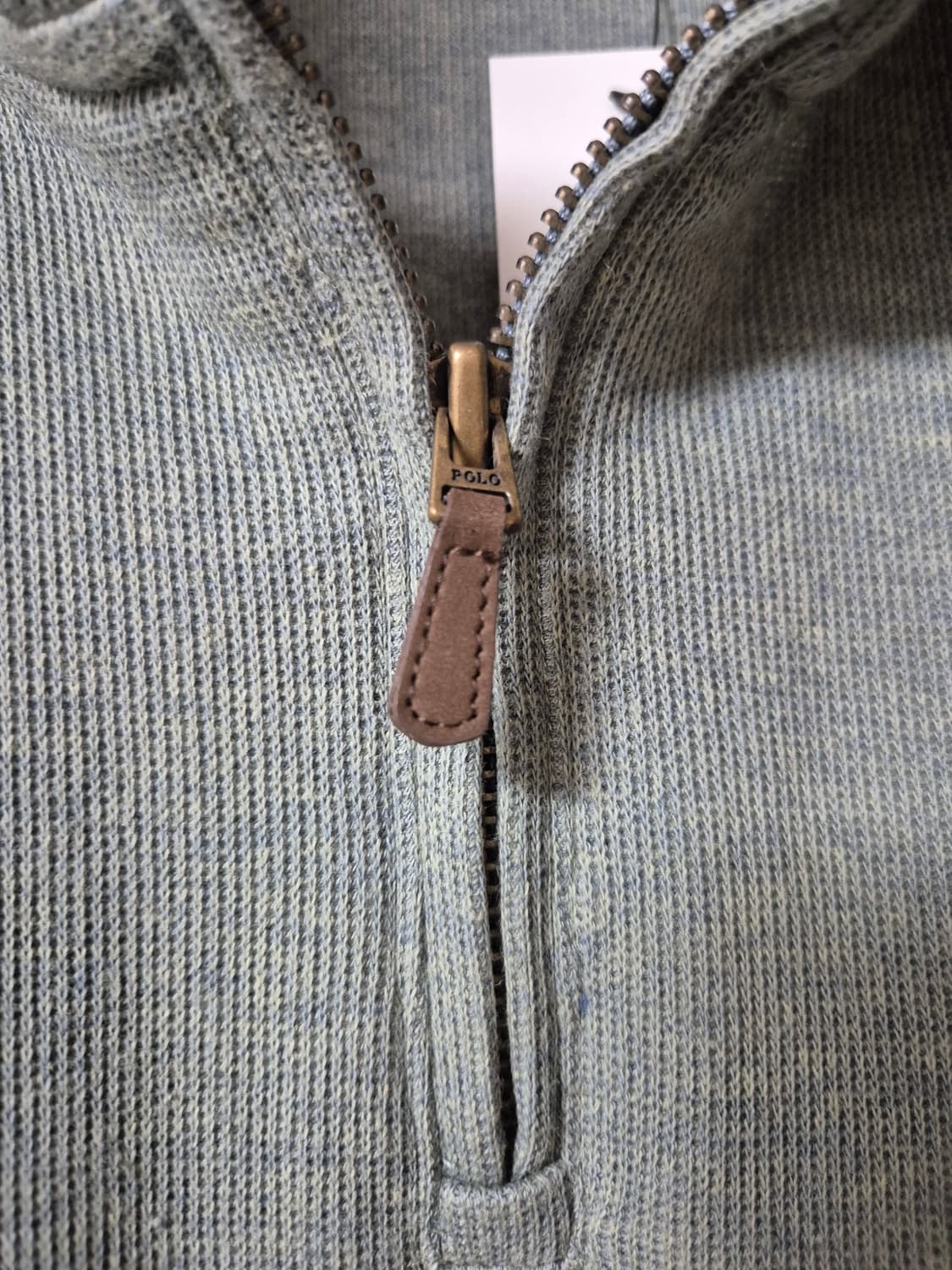 정품 (새제품) 폴로 랄프로렌 반집업 코튼 니트 스웨터 XS 상품이미지5